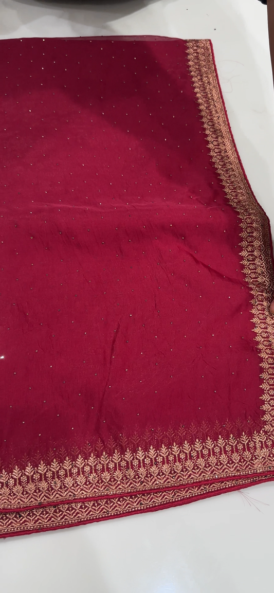 SOFT ORGANZA SAREES - IHA 35548