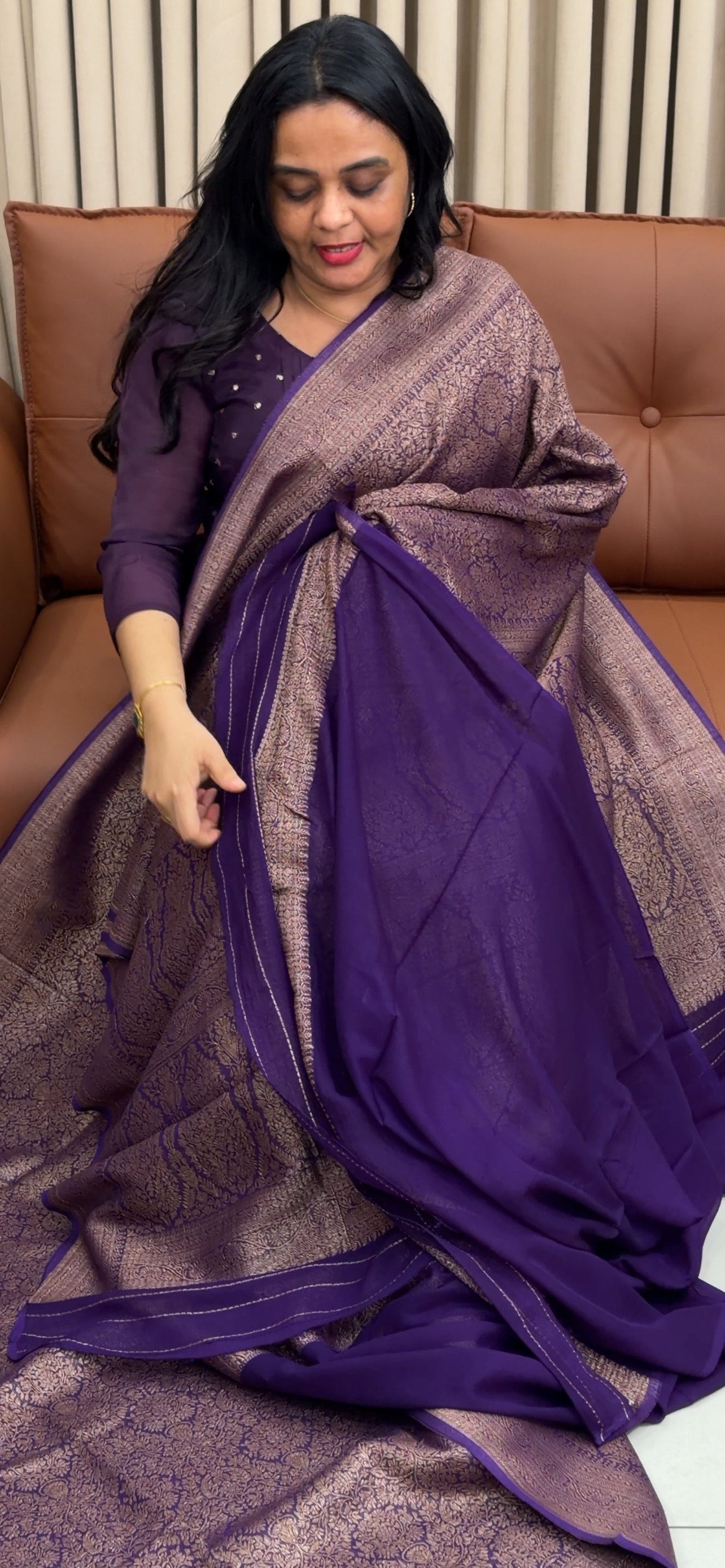 VISCOSE GEORGETTE SAREES - IHA 34873