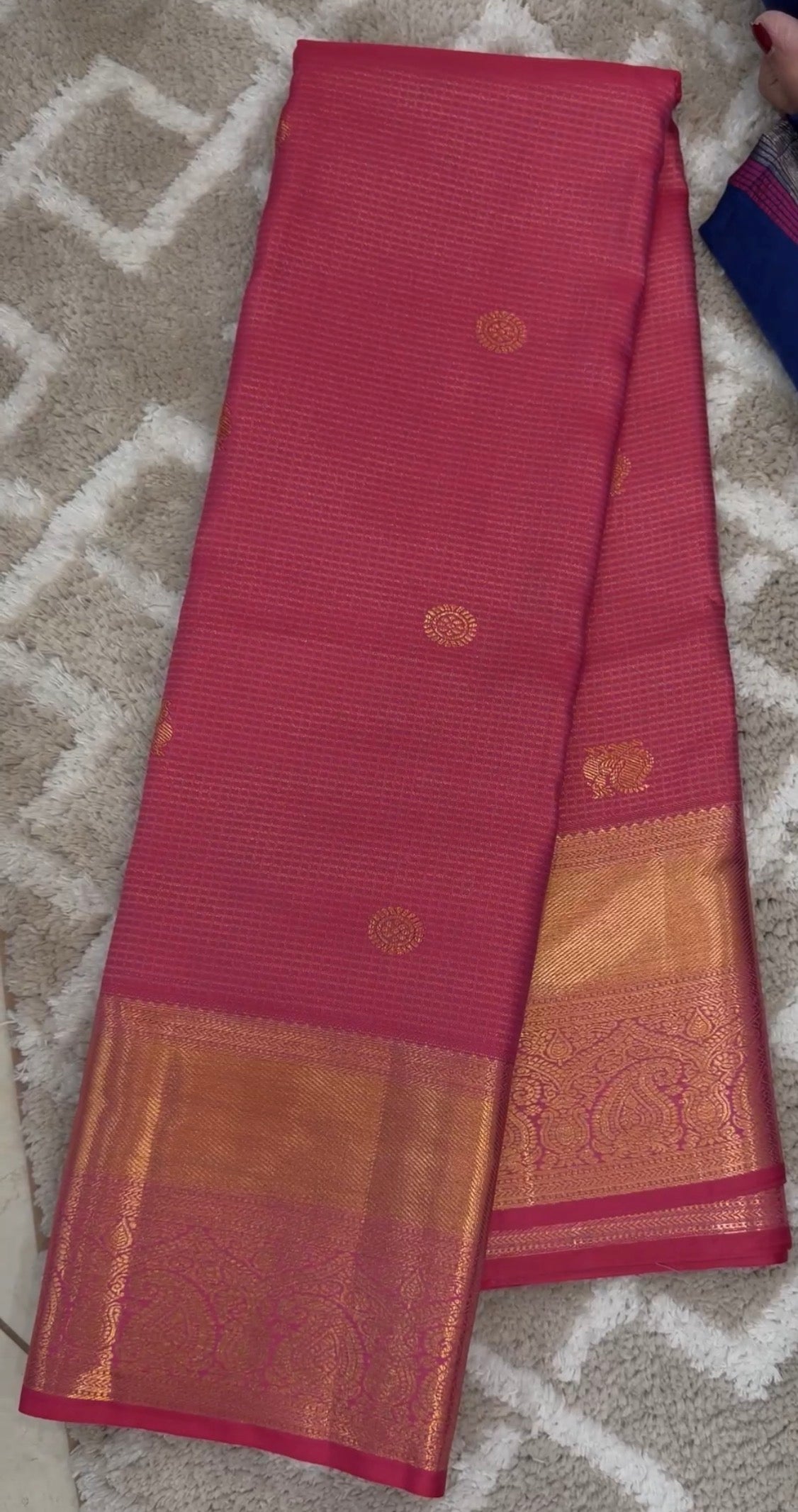 SEMI KANCHIPURAM SILK SAREES - IHA 33143