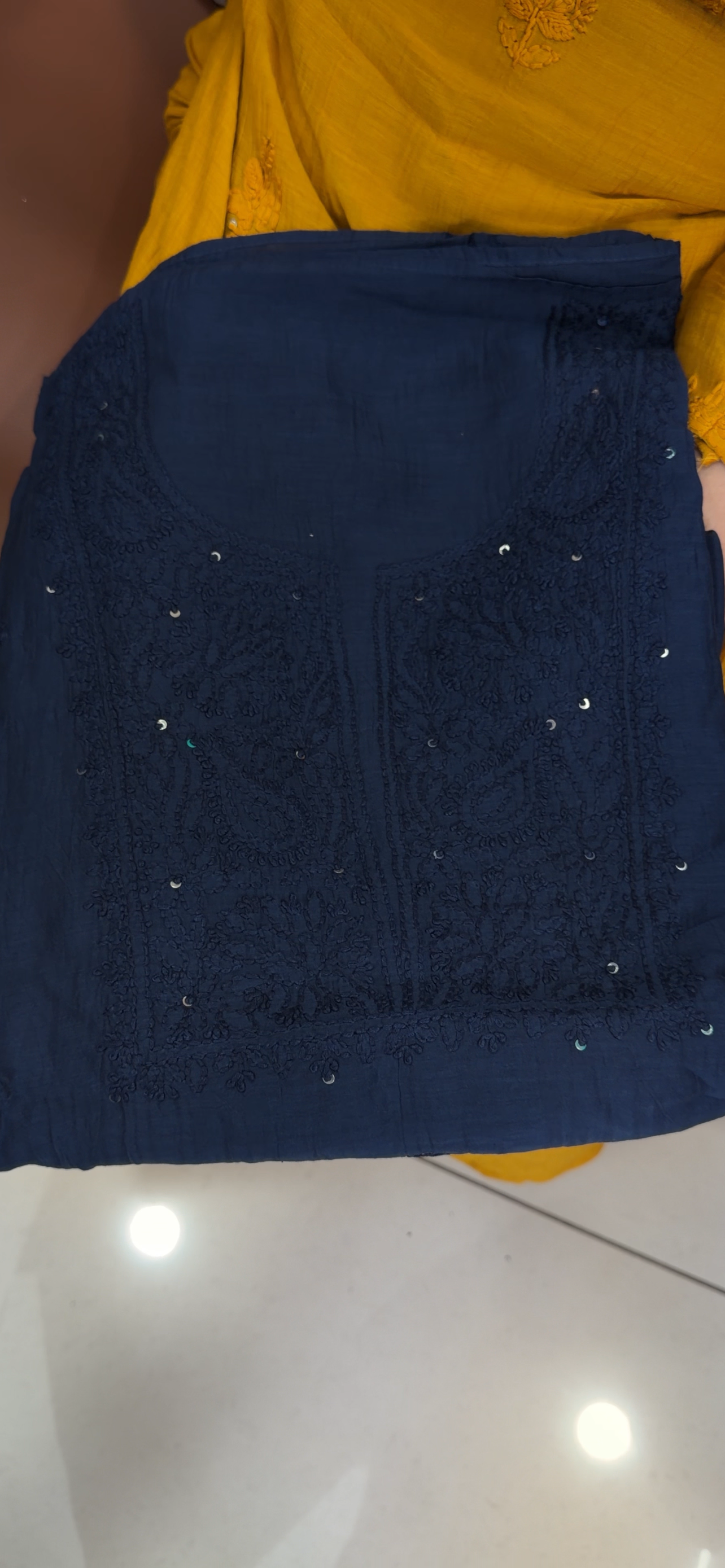 MALAI CHANDERI UNSTITCHED SALWAR SUITS - IHA 34737