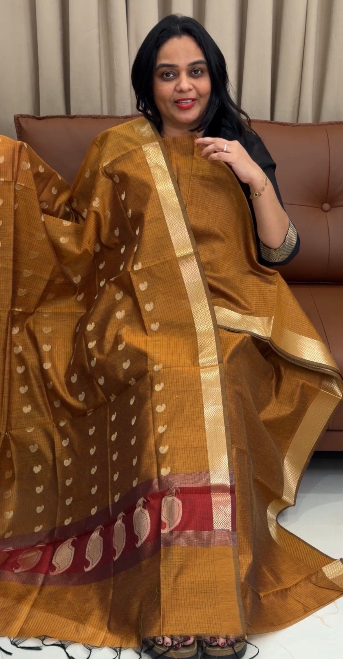 FORWARD MUL CHANDERI UNSTITCHED SALWAR SUITS - IHA 33339