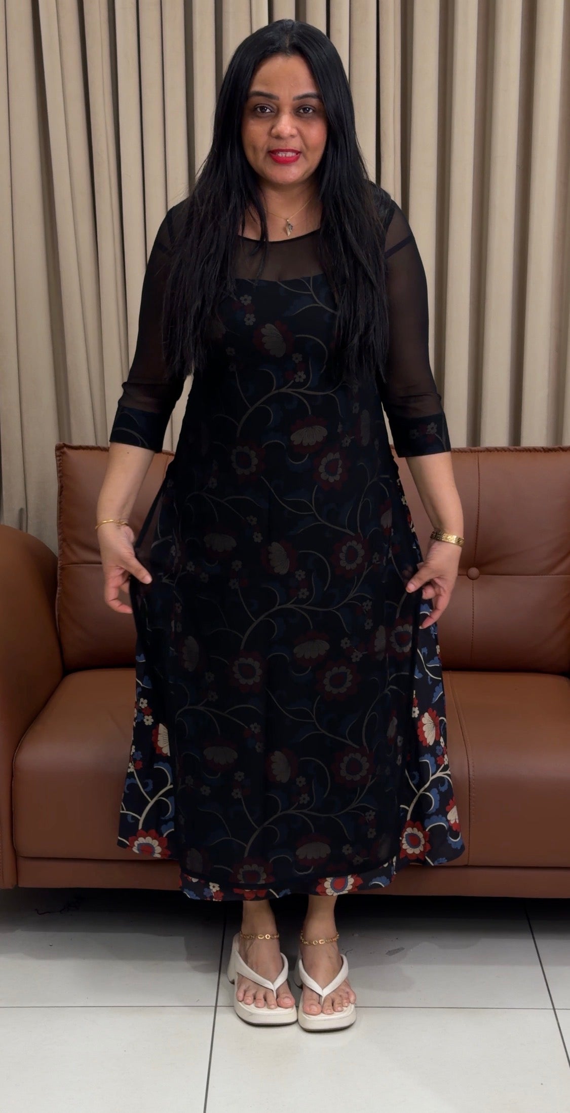IHA'S IN-HOUSE PRINTED FROCKS - IHA 34749