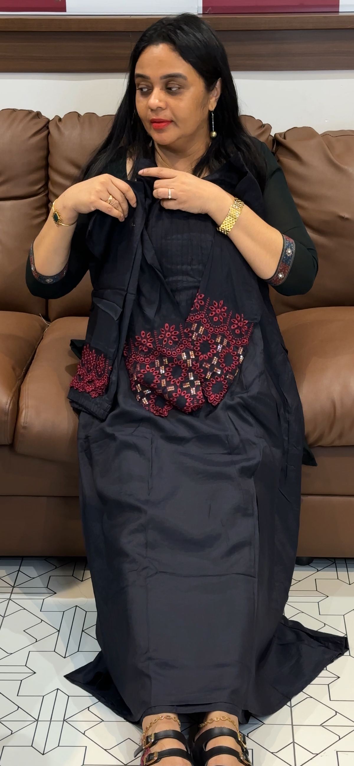 MUSLIN SILK TOP AND BOTTOM - IHA 35569