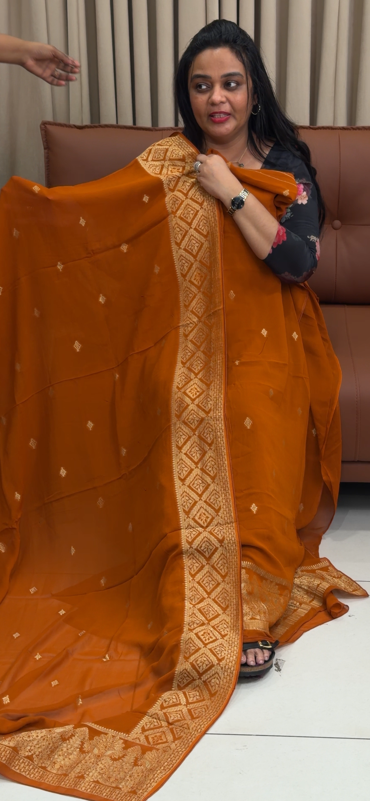VISCOSE GEORGETTE UNSTITCHED SALWAR SUITS - IHA 34911
