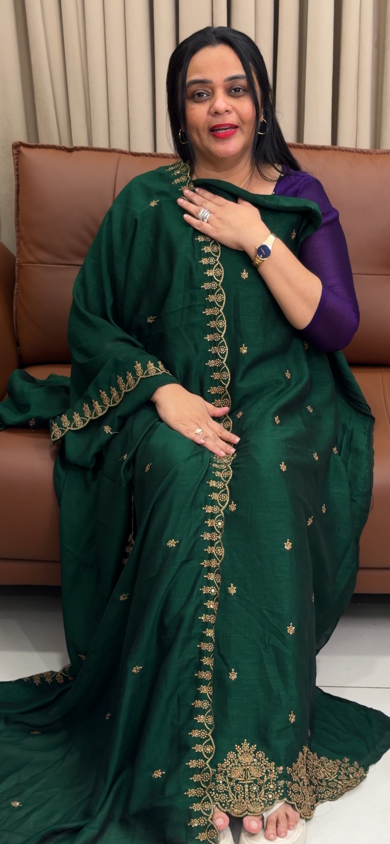 SEMI RAW SILK UNSTITCHED SALWAR SUITS - IHA 34683