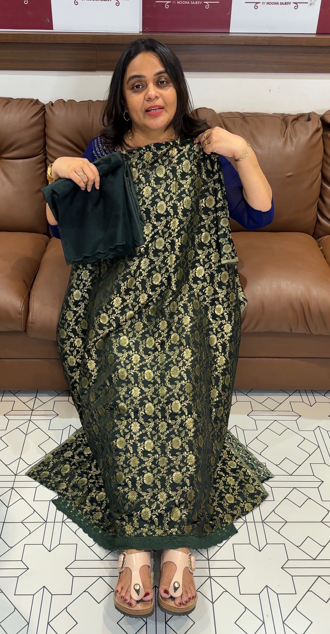 BANARASI UNSTITCHED SALWAR SUITS -  IHA 28067