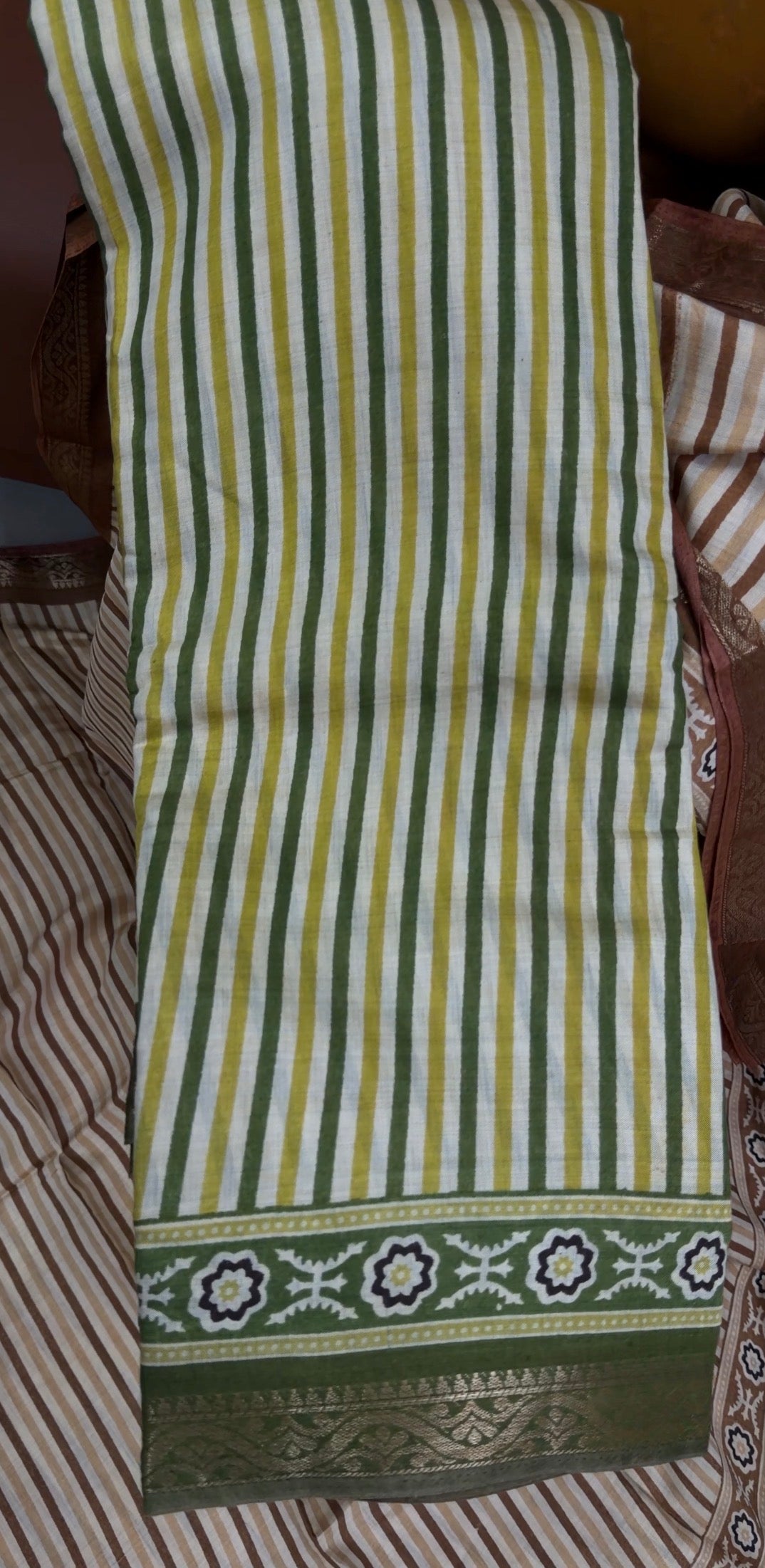 MUL CHANDERI SAREES - IHA 34398