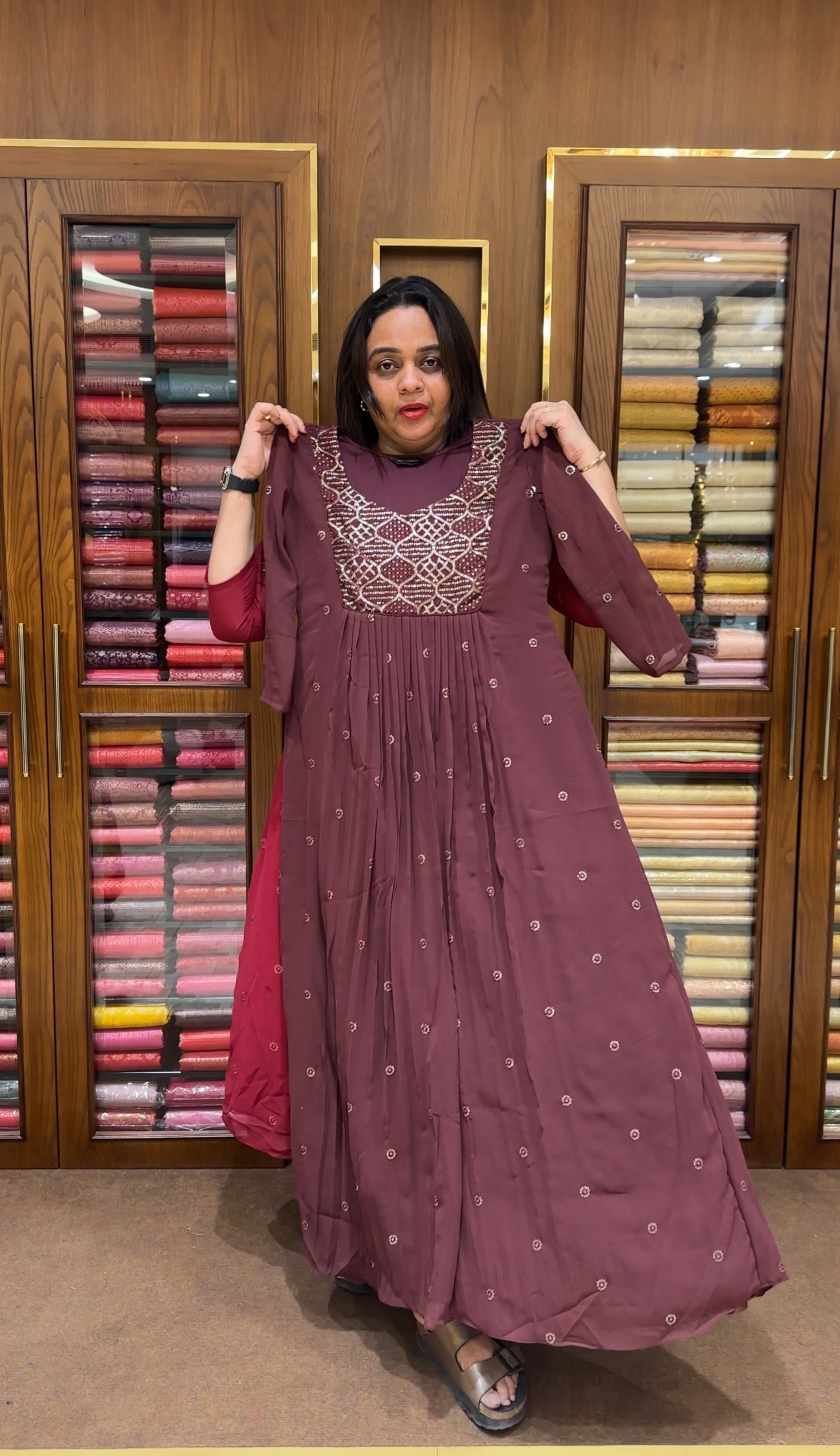 IHA'S IN- HOUSE GEORGETTE ALINE TOPS - IHA 24040