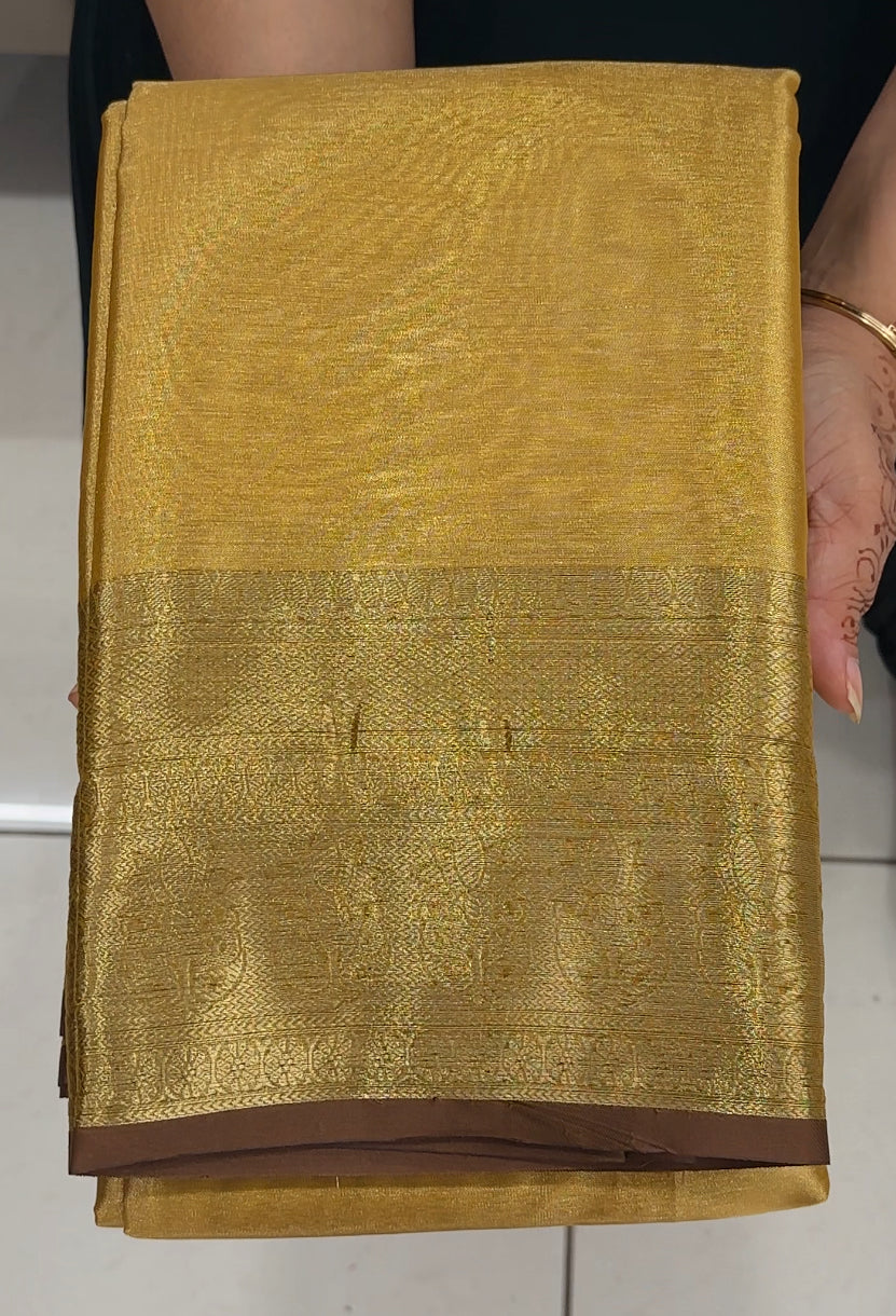 SEMI TISSUE SAREES - IHA 27432
