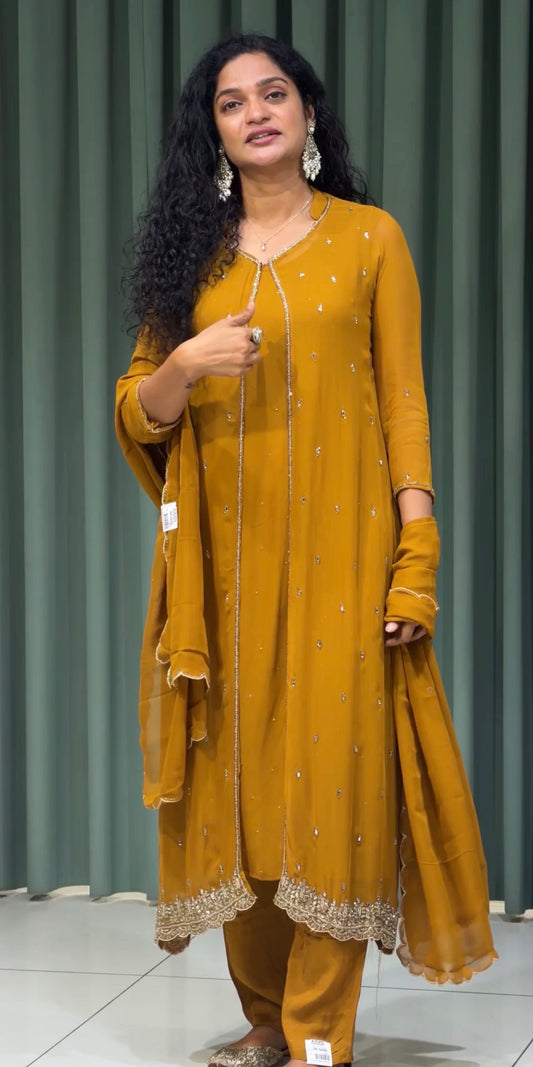 PARTY WEAR TOP,BOTTOM AND DUPATTA - 33621
