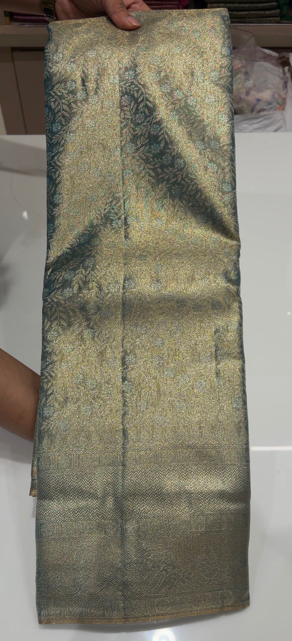 SEMI TISSUE SAREES - IHA 35821