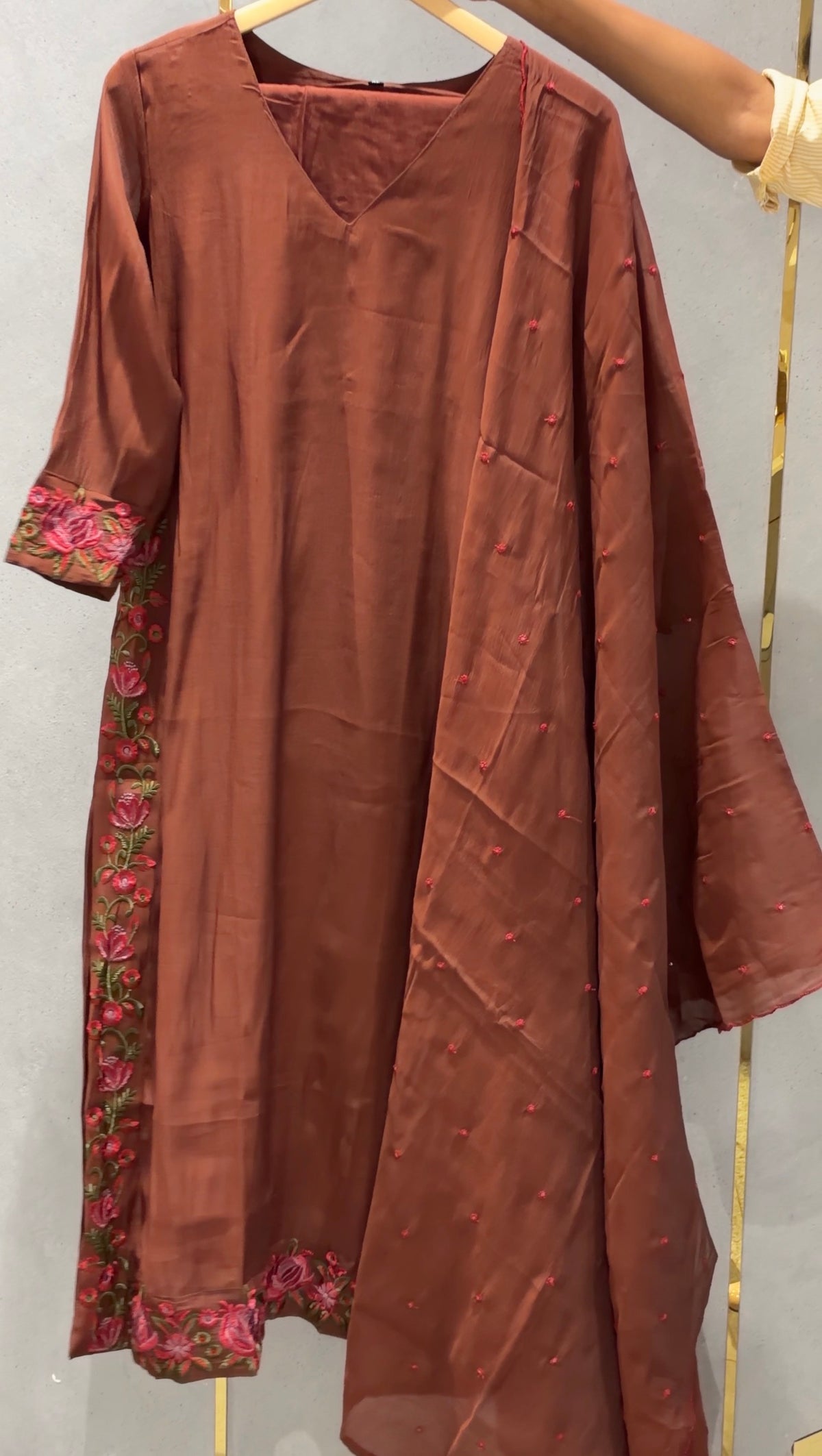 READY TO WEAR TOP, BOTTOM AND DUPATTA - IHA 35966