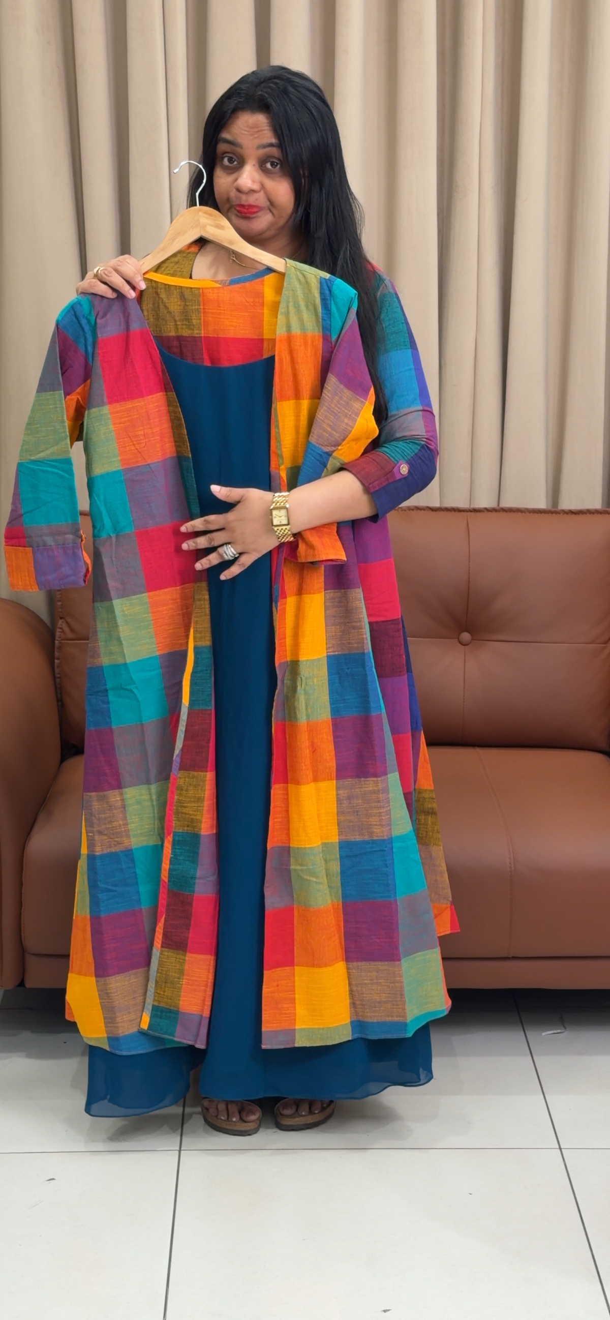 IHA'S IN-HOUSE HANDLOOM DESIGNER TOPS - IHA 35735