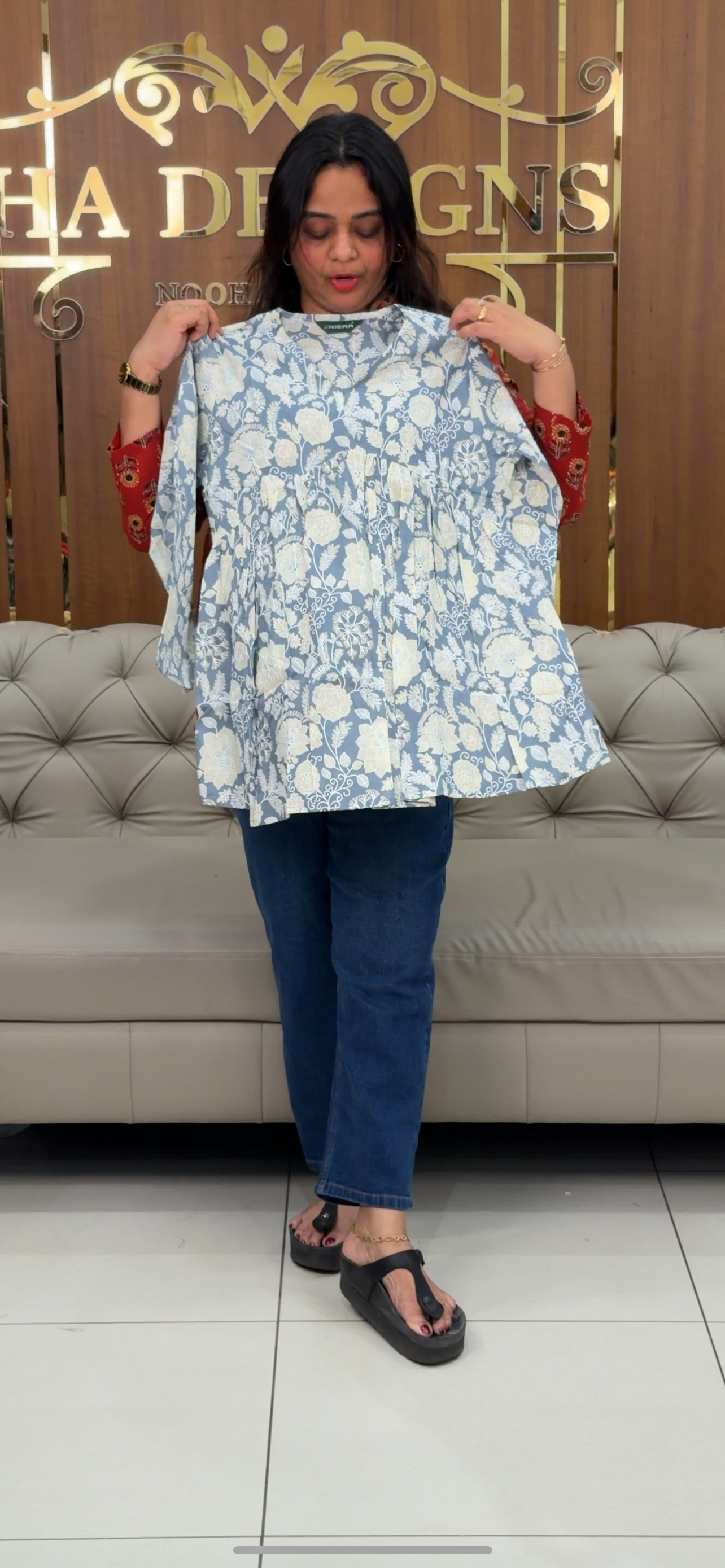 PRINTED SHORT TOPS - IHA 29399