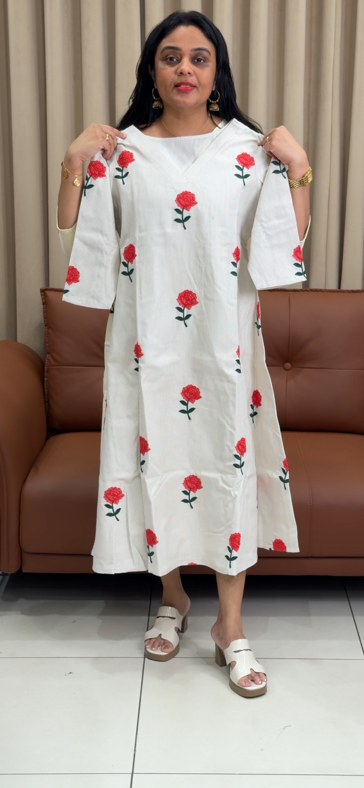 IHA'S IN-HOUSE HANDLOOM FROCKS - IHA 35789