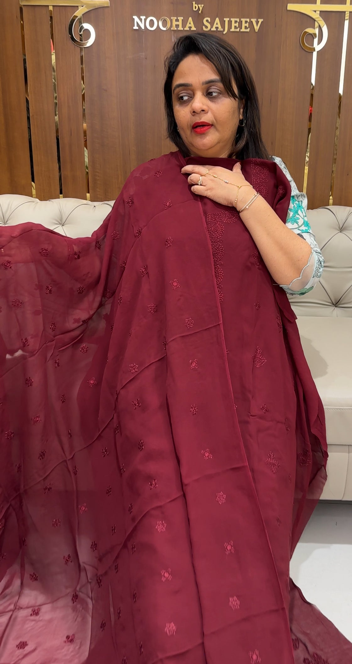 VISCOSE GEORGETTE UNSTITCHED SALWAR SUITS - IHA 24245