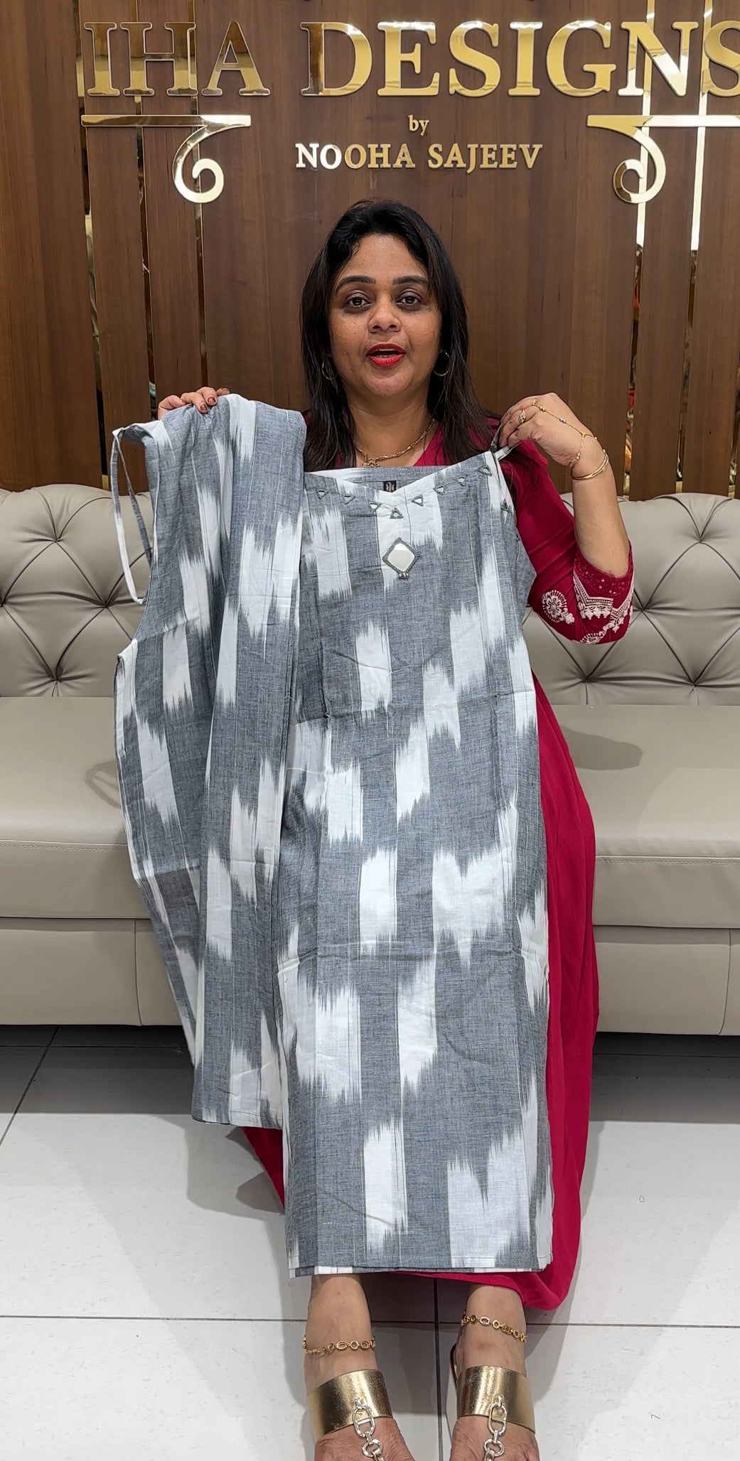 IKAT PRINTED CO-ORDS SETS - IHA 24135