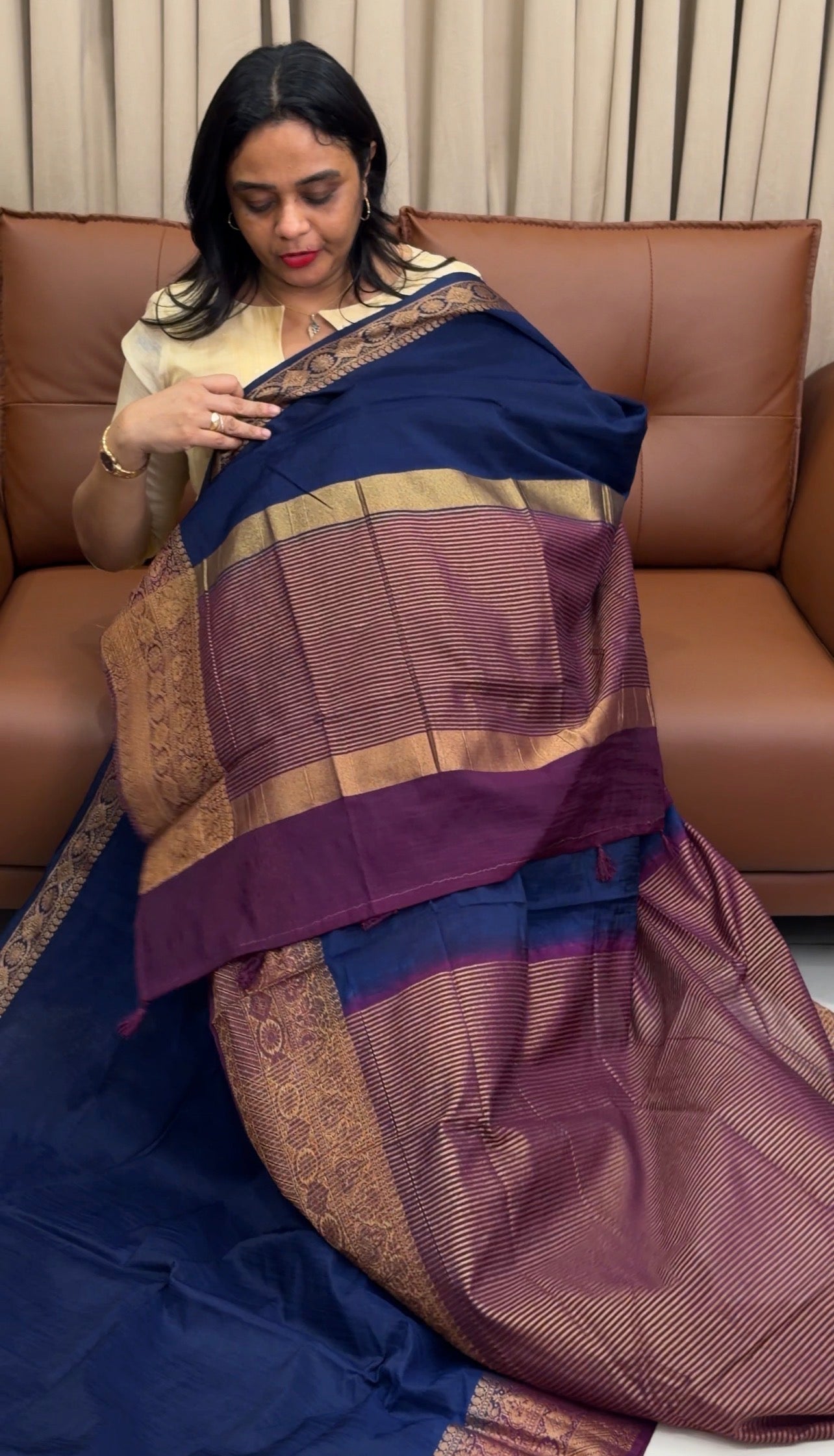 SEMI DUPION SAREES - IHA 33778
