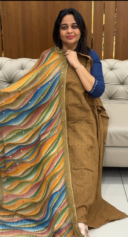 COTTON HAKOBA UNSTITCHED SALWAR SUITS- IHA 28809