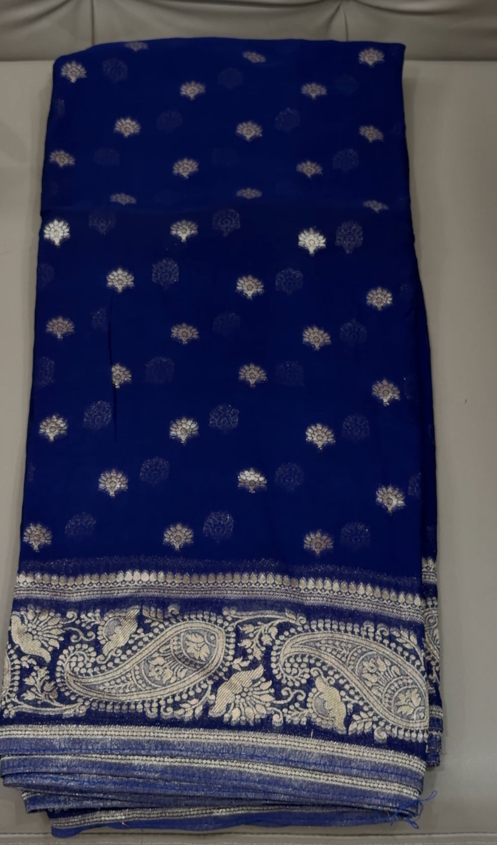 GEORGETTE BANARASI SAREES - IHA 28723
