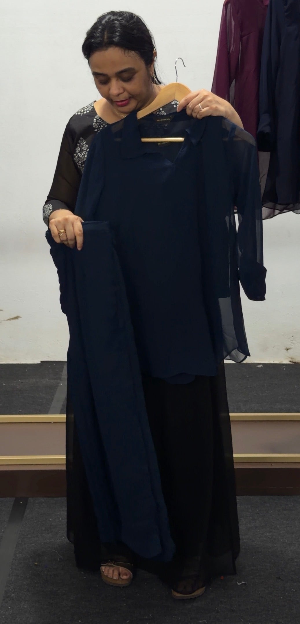 IHA'S IN-HOUSE GEORGETTE CO-ORDS SETS - IHA 36070
