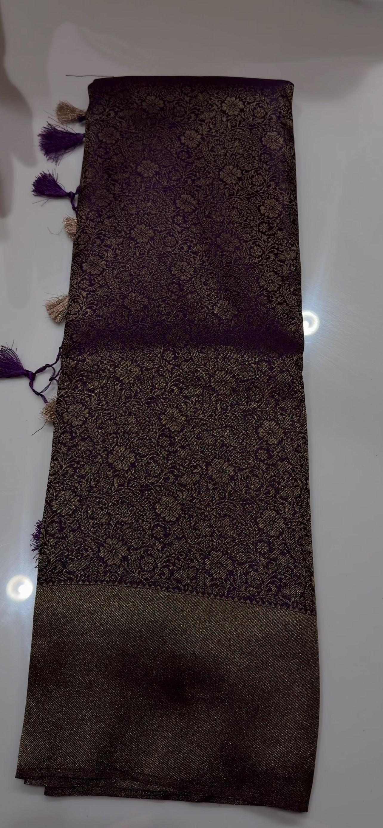 SEMI BROCADE SAREES - IHA 34536