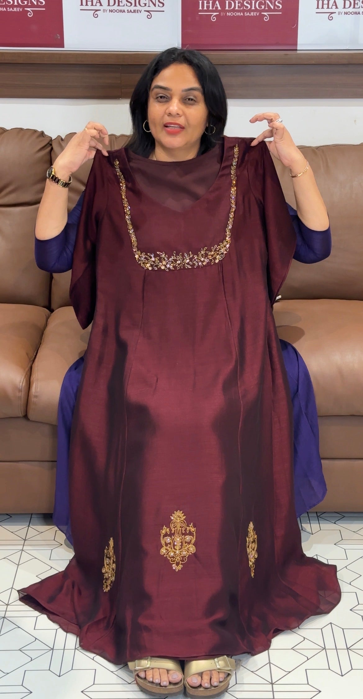 IHA'S IN-HOUSE SEMI RAW SILK ALINE TOPS - IHA 31154