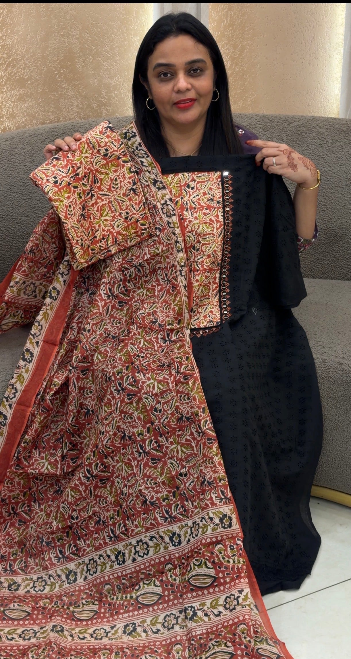HAKOBA COTTON UNSTITCHED SALWAR SUITS - IHA 33038