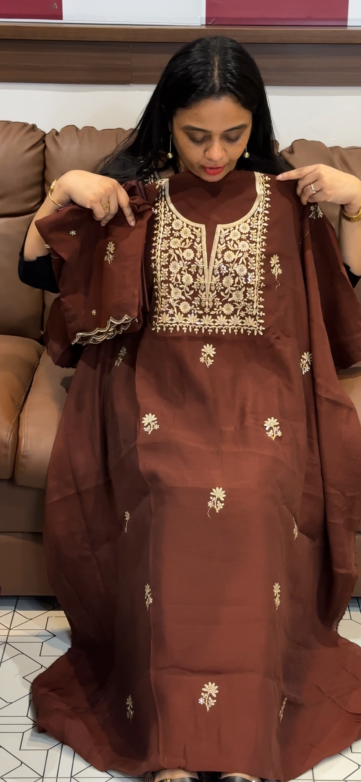 SEMI LINEN UNSTITCHED SALWAR SUITS - IHA 35650