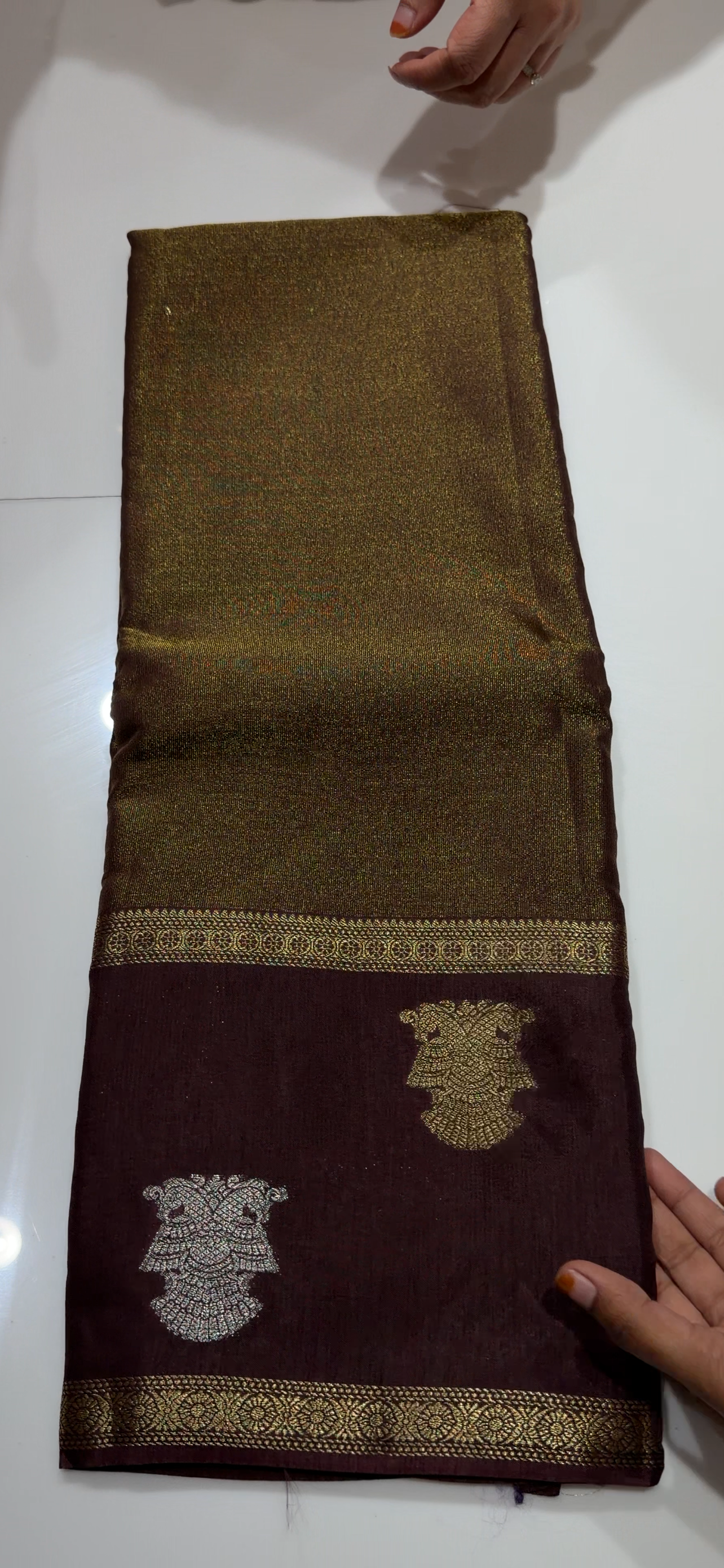 BANARASI TISSUE SAREES - IHA 34538