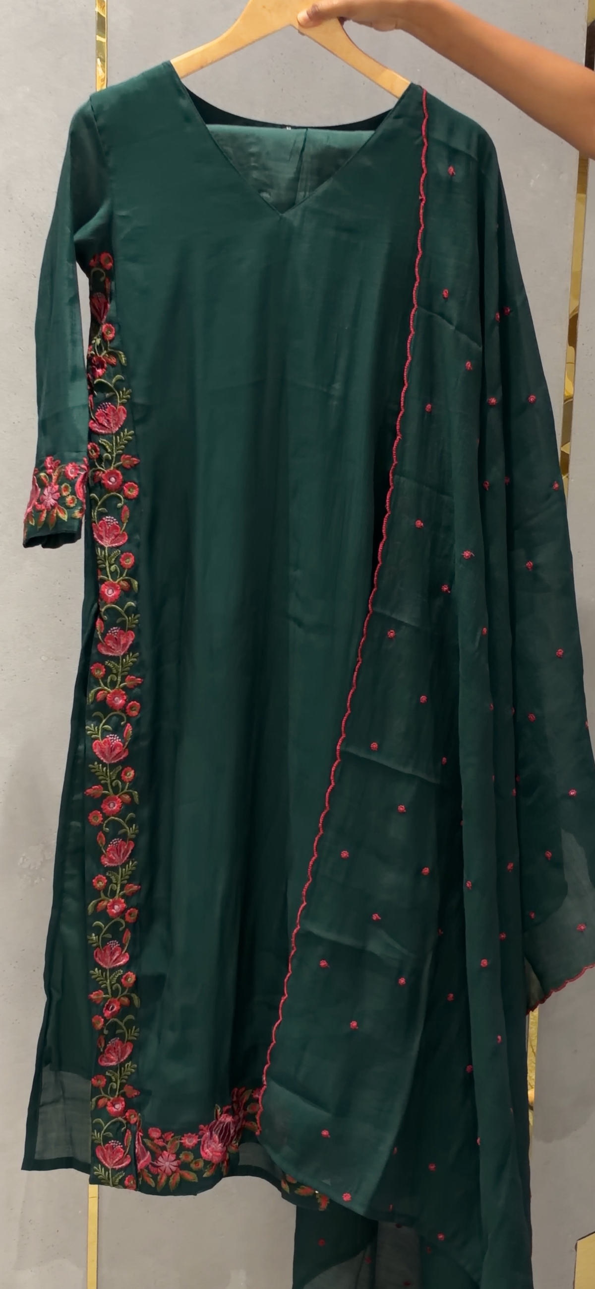 READY TO WEAR TOP, BOTTOM AND DUPATTA - IHA 35966