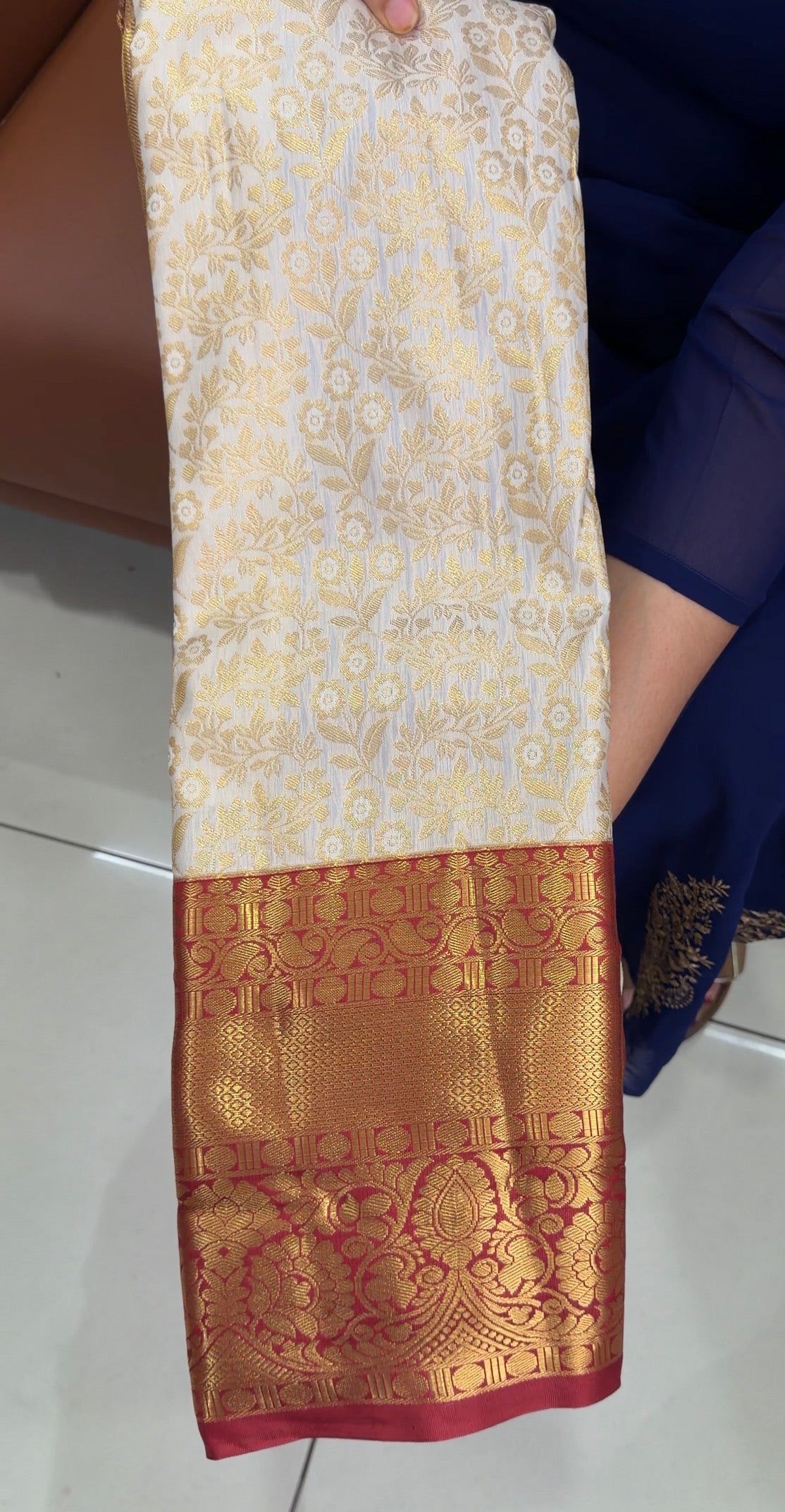 SEMI KANCHIPURAM SILK SAREES - IHA 33628