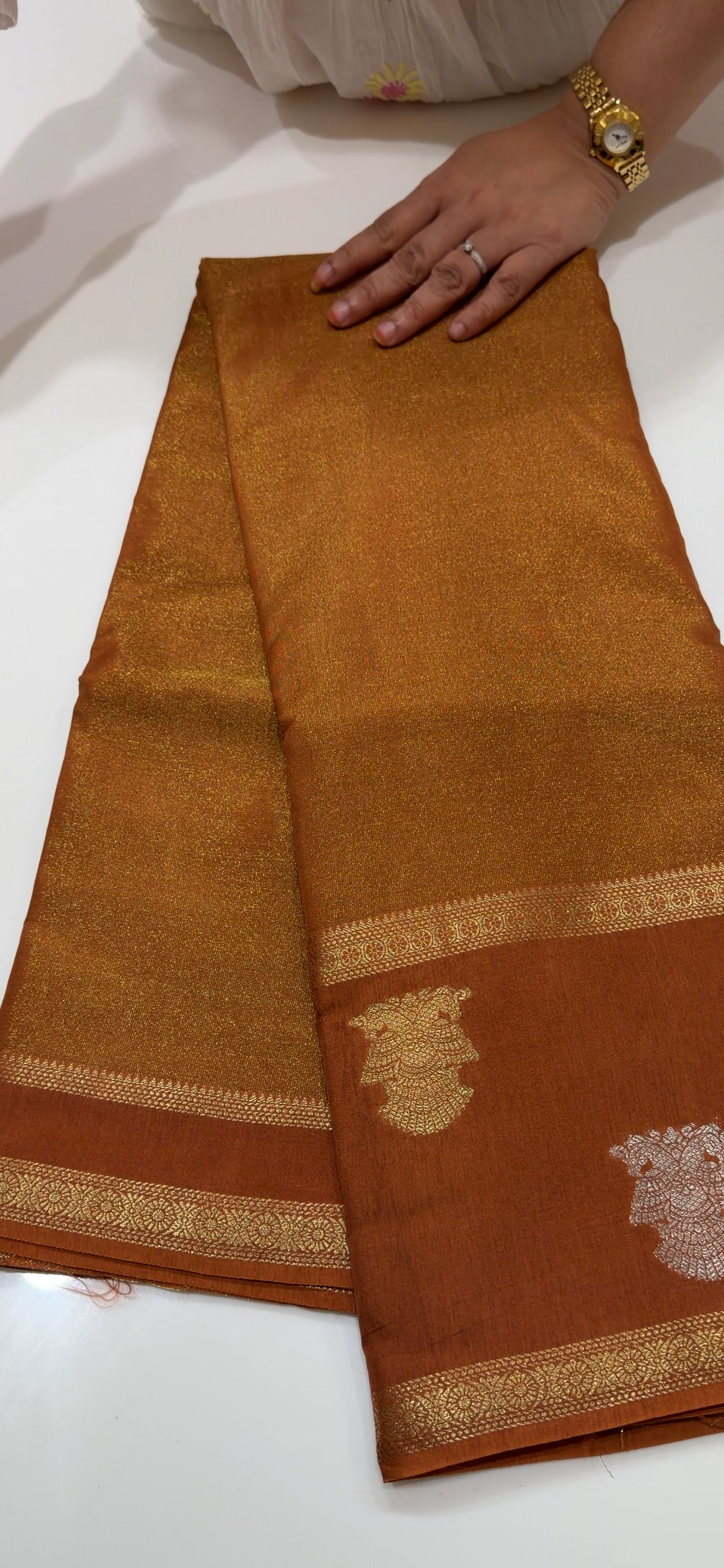 BANARASI TISSUE SAREES - IHA 34538