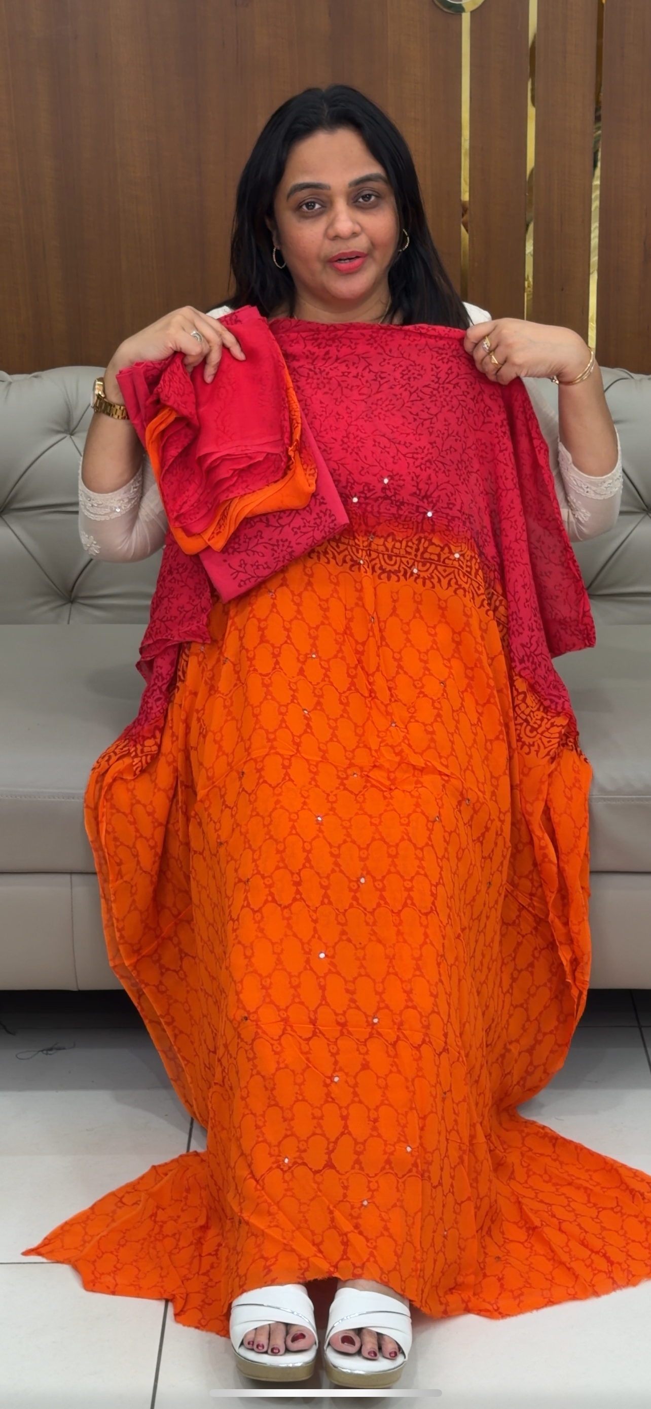 VISCOSE GEORGETTE UNSTITCHED SALWAR SUITS - IHA 29311