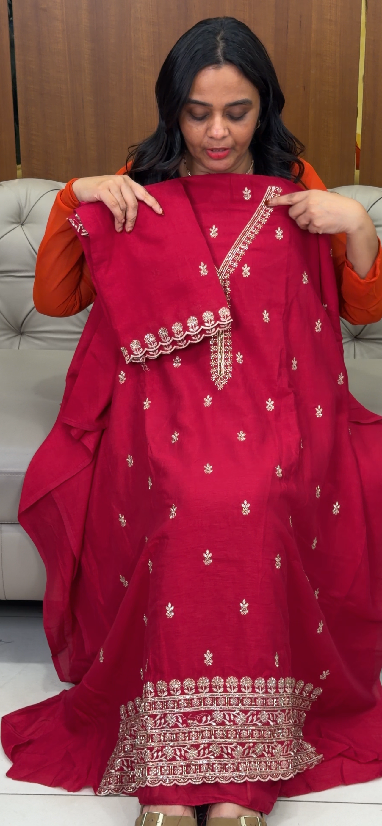 UNSTITCHED SALWAR SUITS - IHA 32965