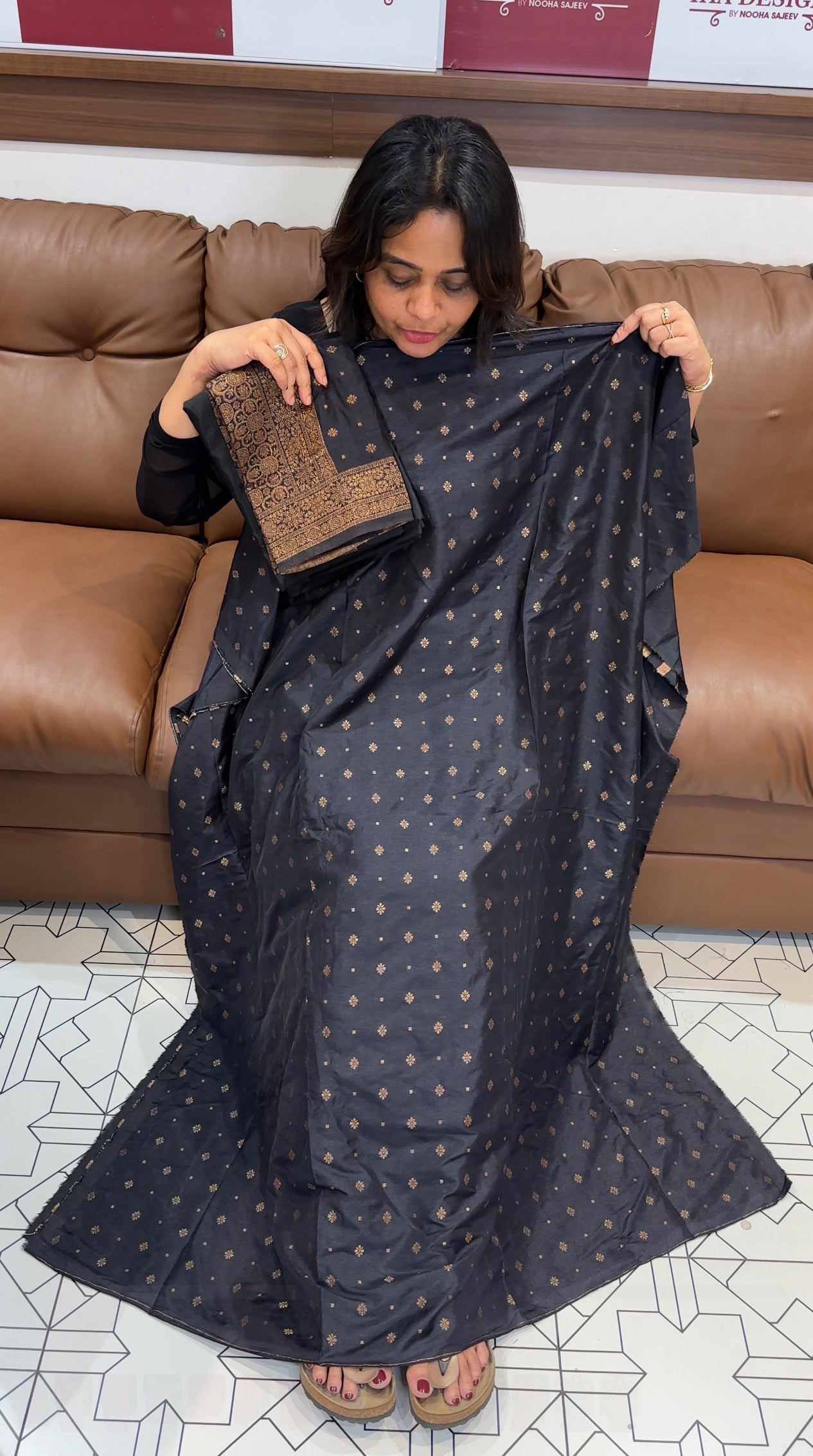 SEMI BANARASI UNSTITCHED SALWAR SUITS - IHA 26181
