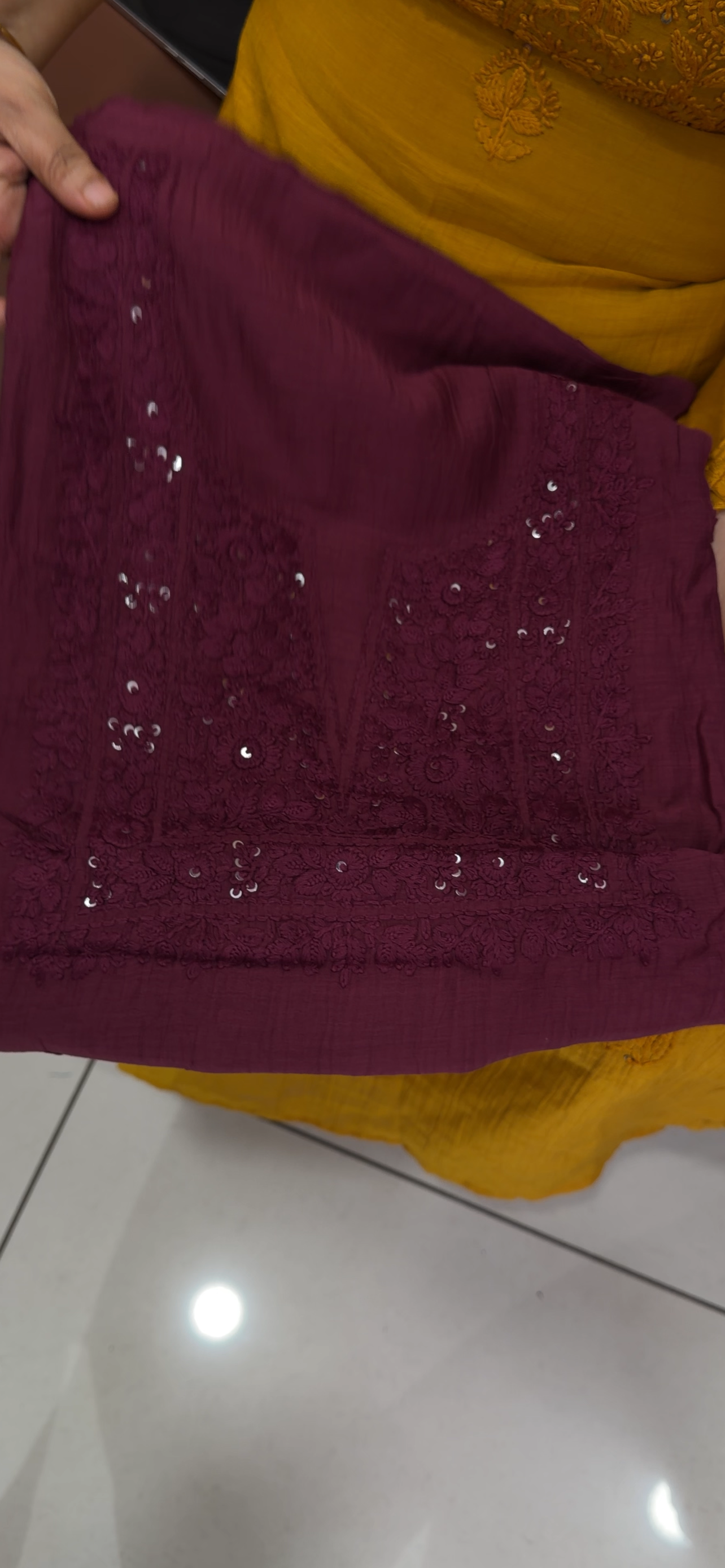 MALAI CHANDERI UNSTITCHED SALWAR SUITS - IHA 34737