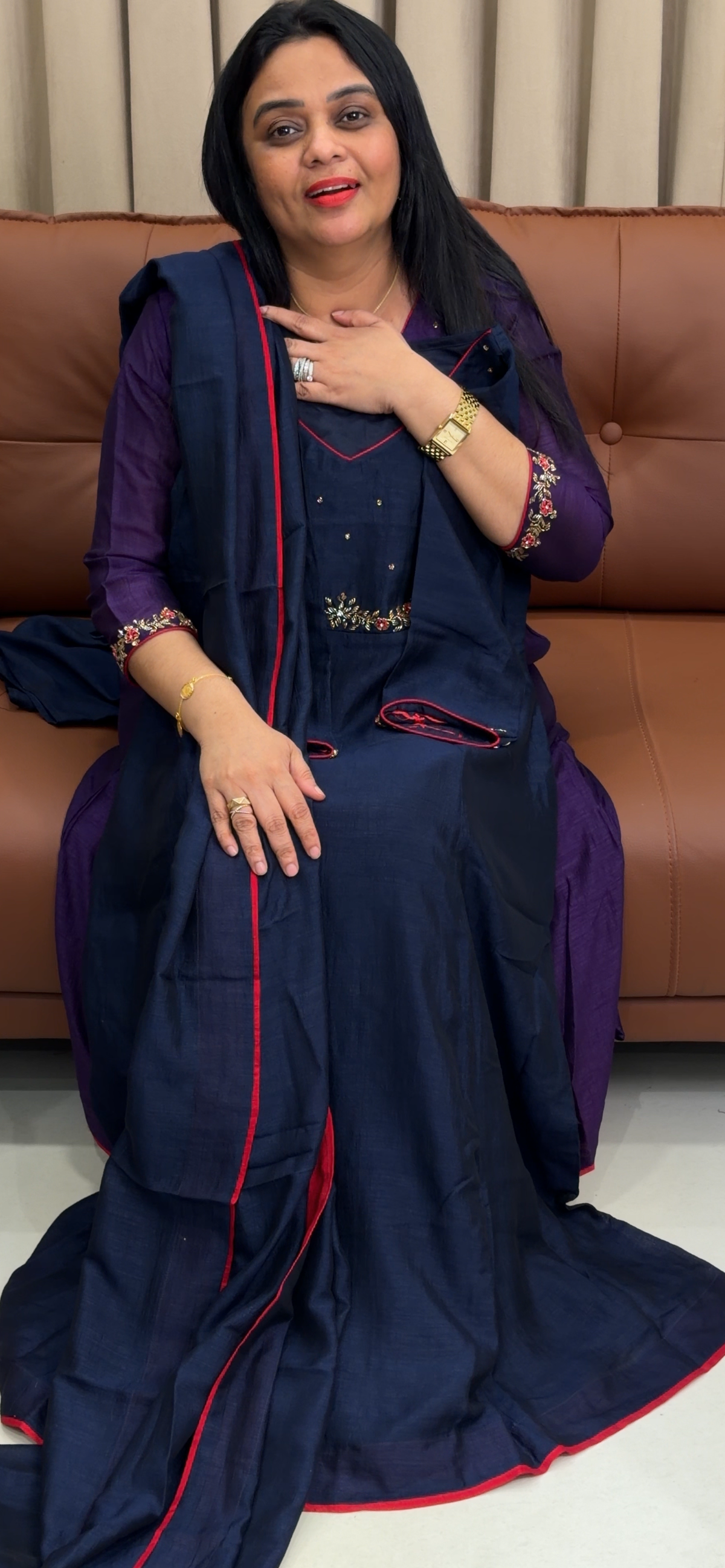 IHA'S IN-HOUSE SEMI RAW SILK TOP AND DUPATTA - IHA 35792