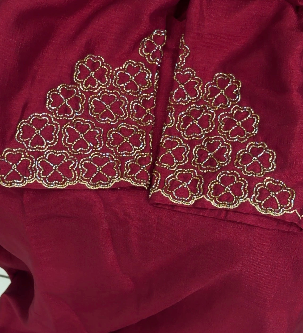 IHA'S -HOUSE HANDWORKED BLOUSE MATERIAL - IHA 34864