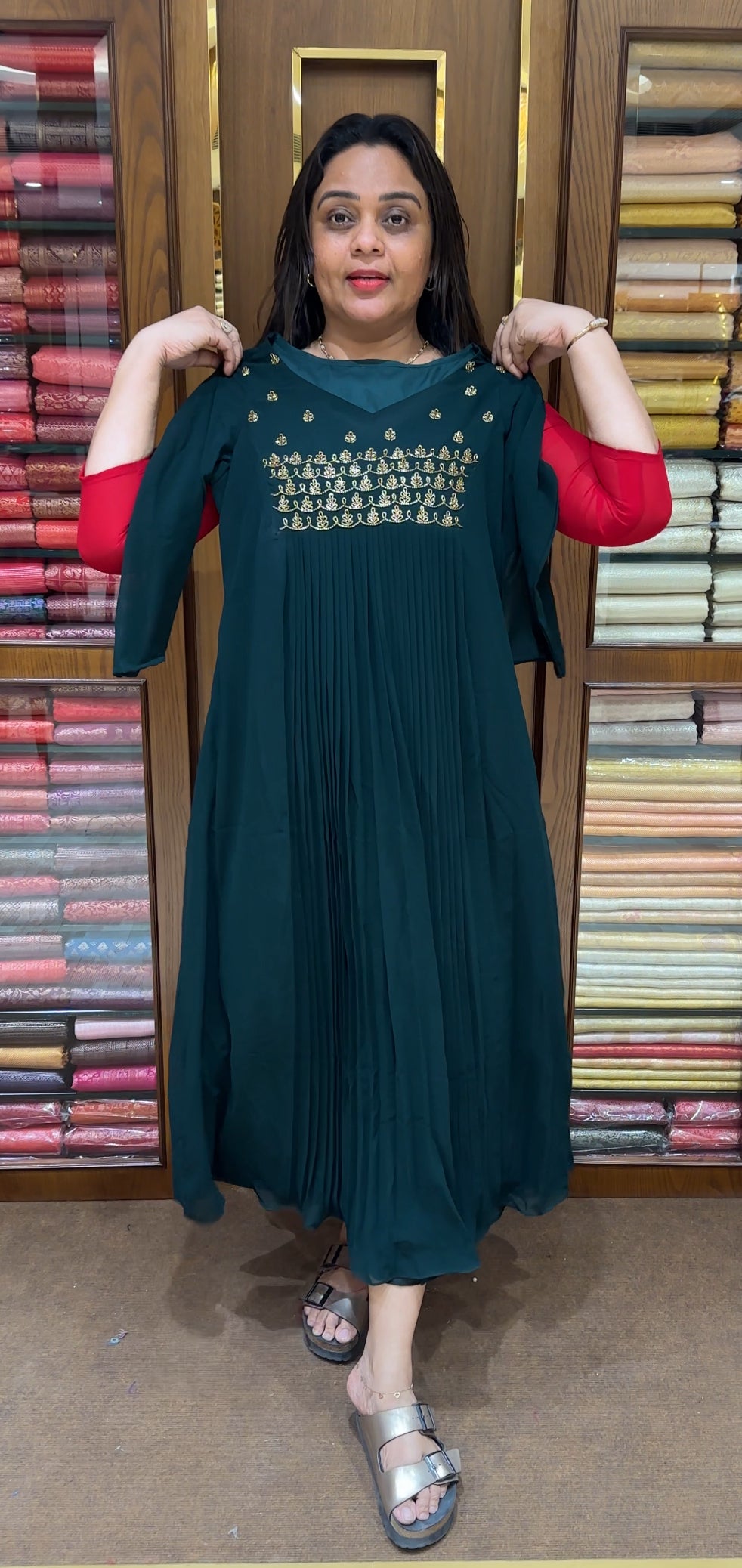 IHA'S IN-HOUSE HAND WORKED ALINE TOPS - IHA 28825