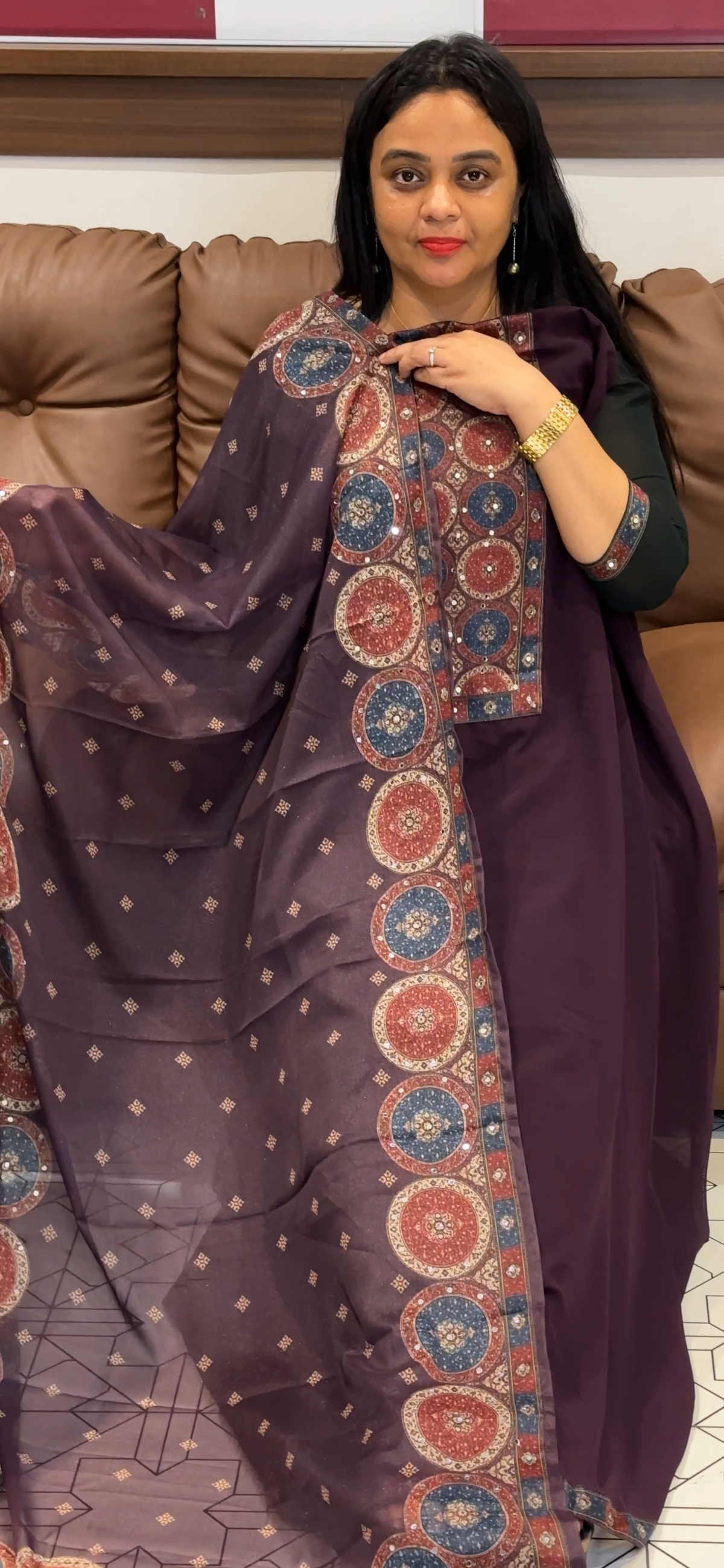 GEORGETTE UNSTTCHED SALWAR SUITS - IHA 35510