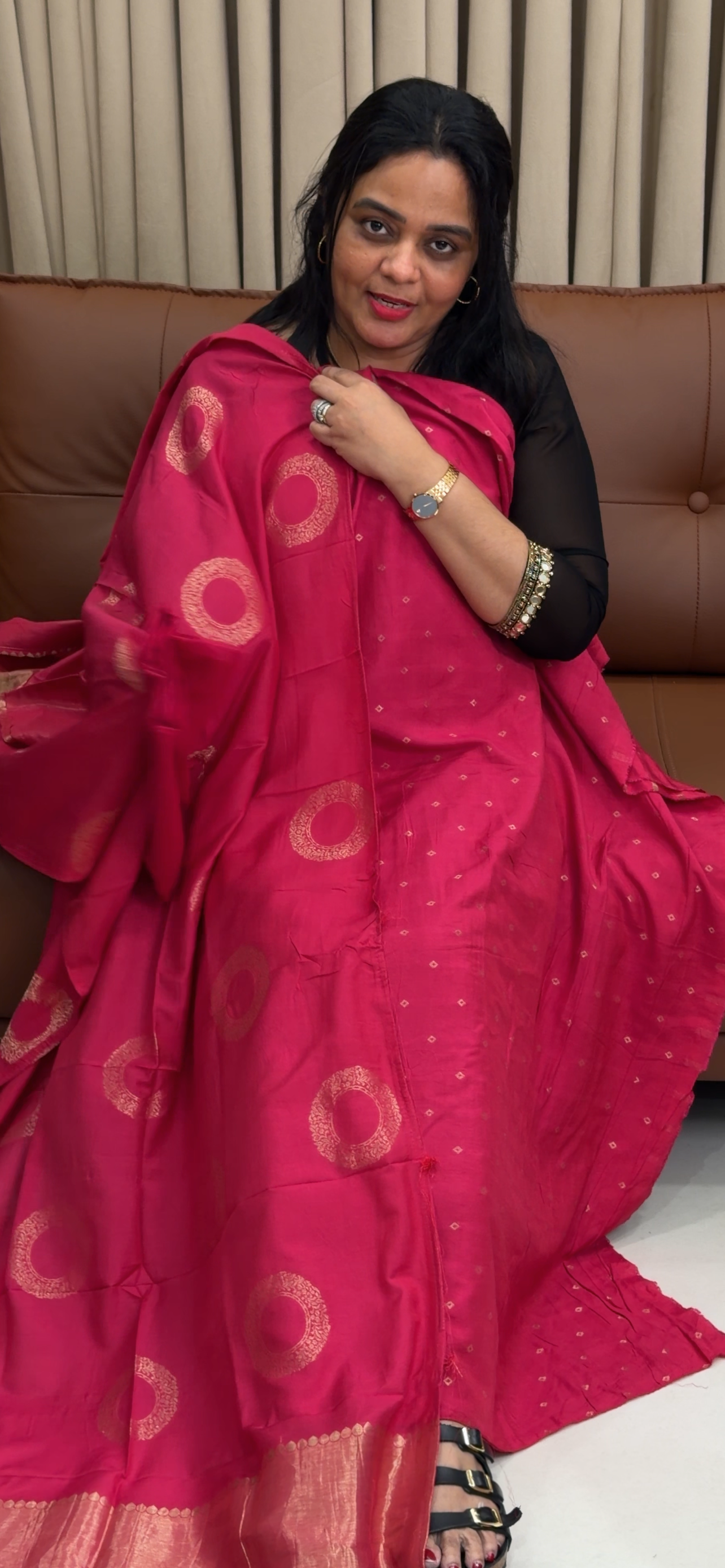 SEMI BANARASI UNSTITCHED SALWAR SUITS - IHA 34630