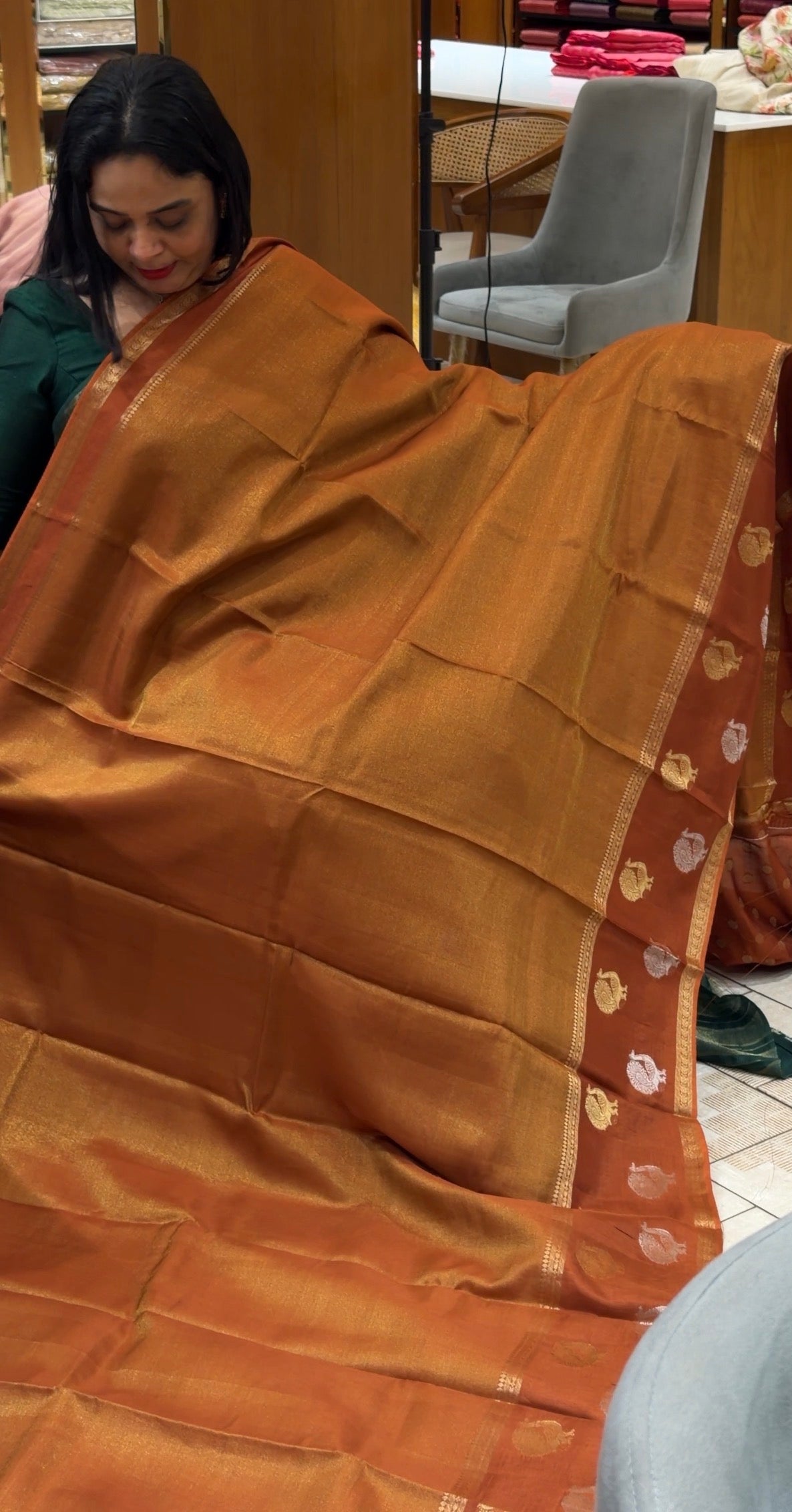 TISSUE BANARASI SAREES - IHA 33816