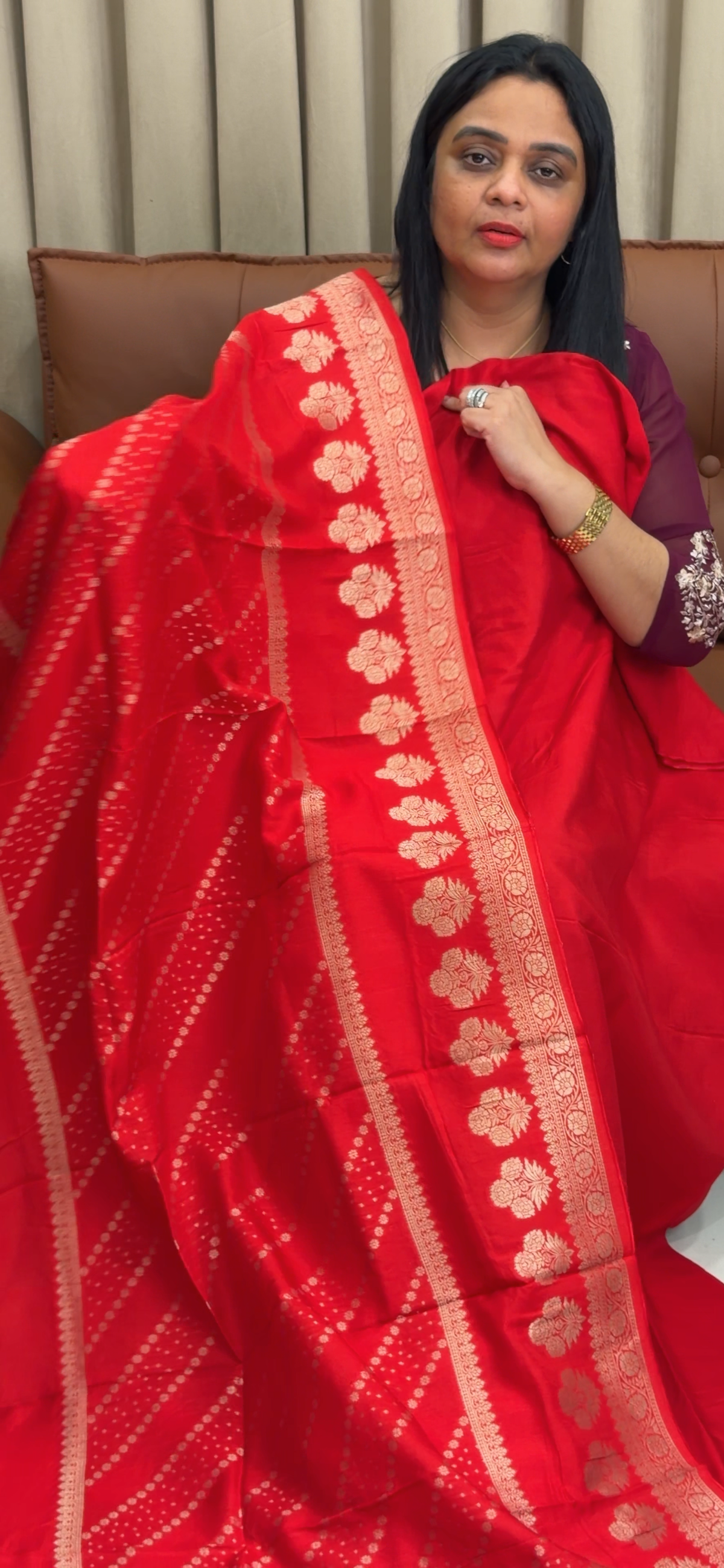 SILK BANARASI UNSTITCHED SALWAR SUITS - IHA 35800