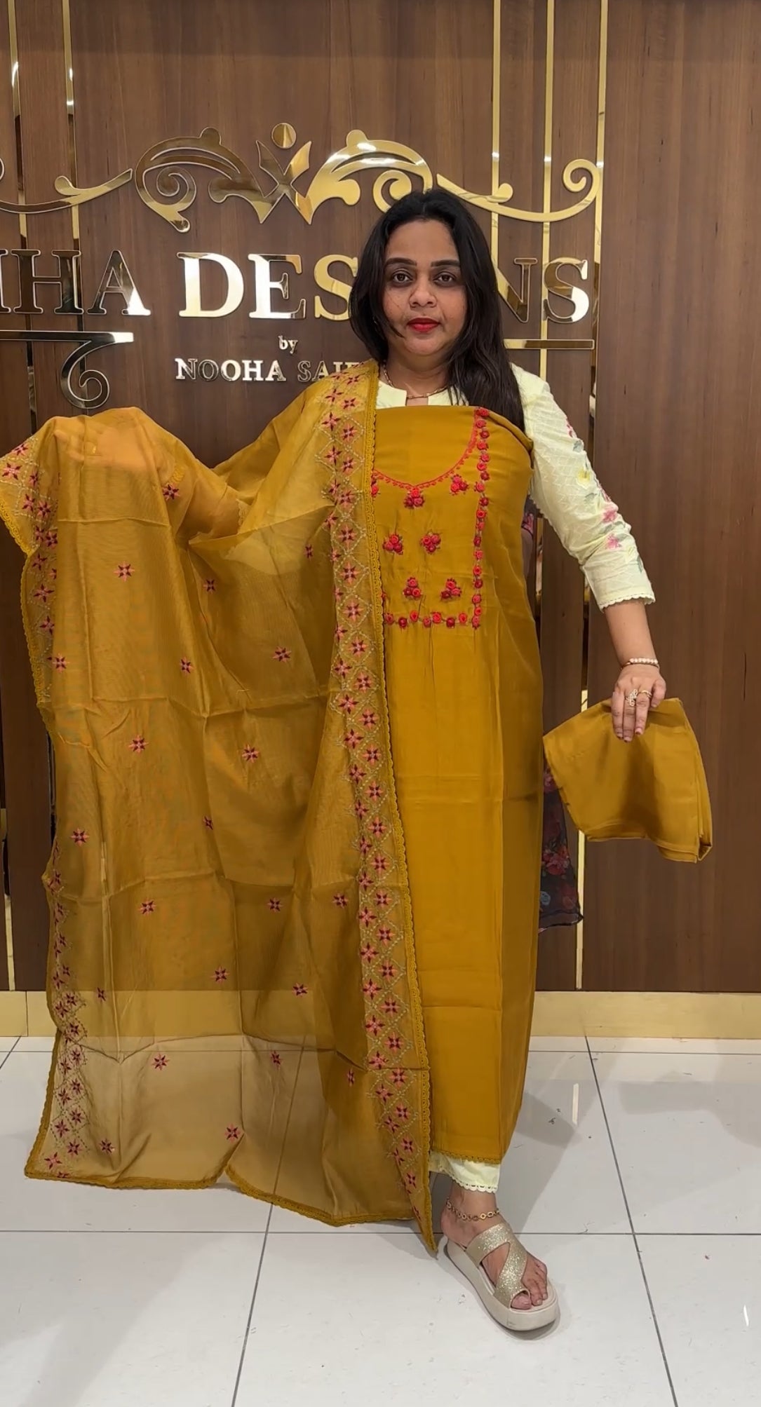 MODAL CHANDERI UNSTITCHED SALWAR SUITS - IHA 29385