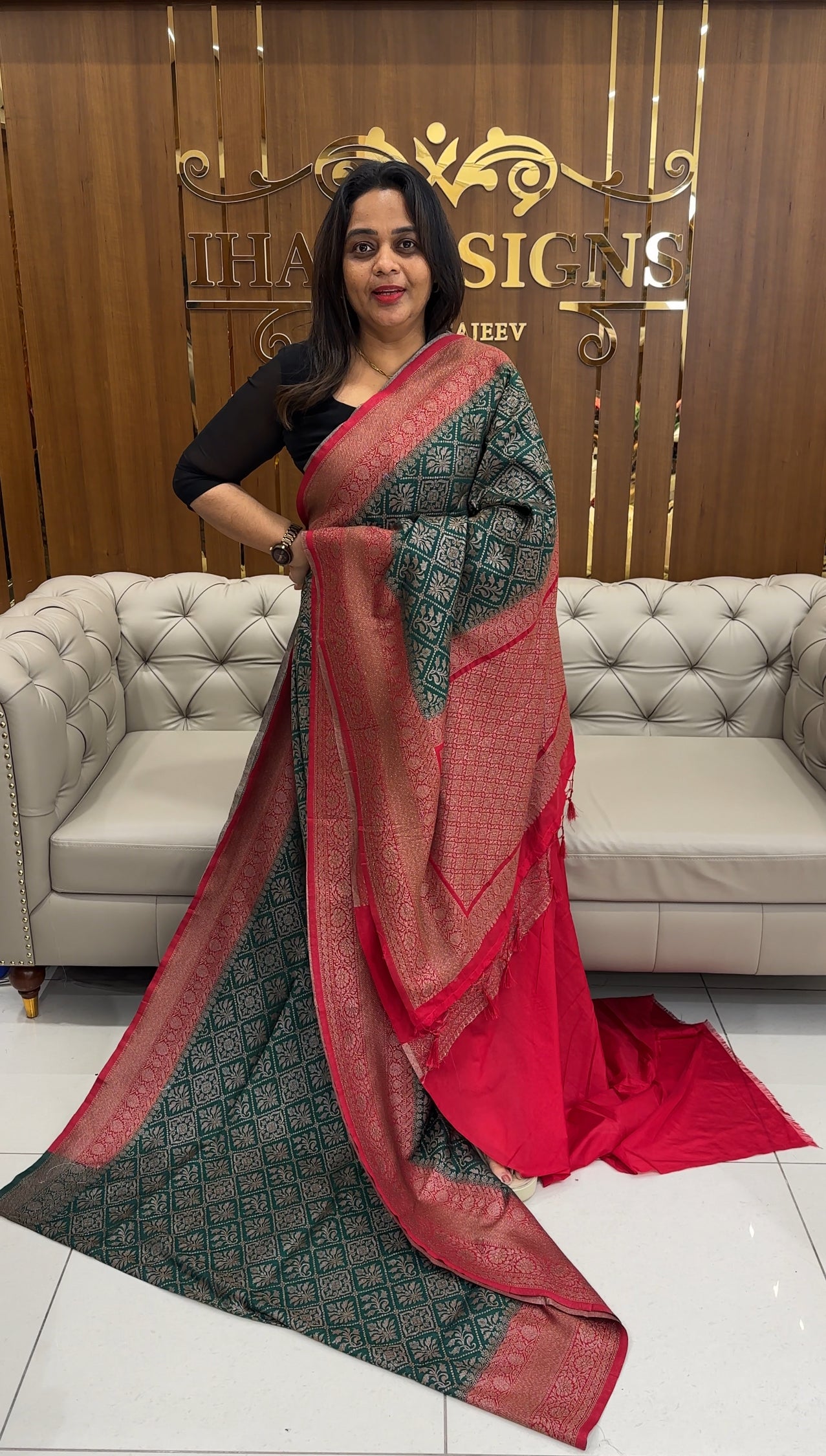 FORWARD SEMI KATAN SAREES - IHA 25220