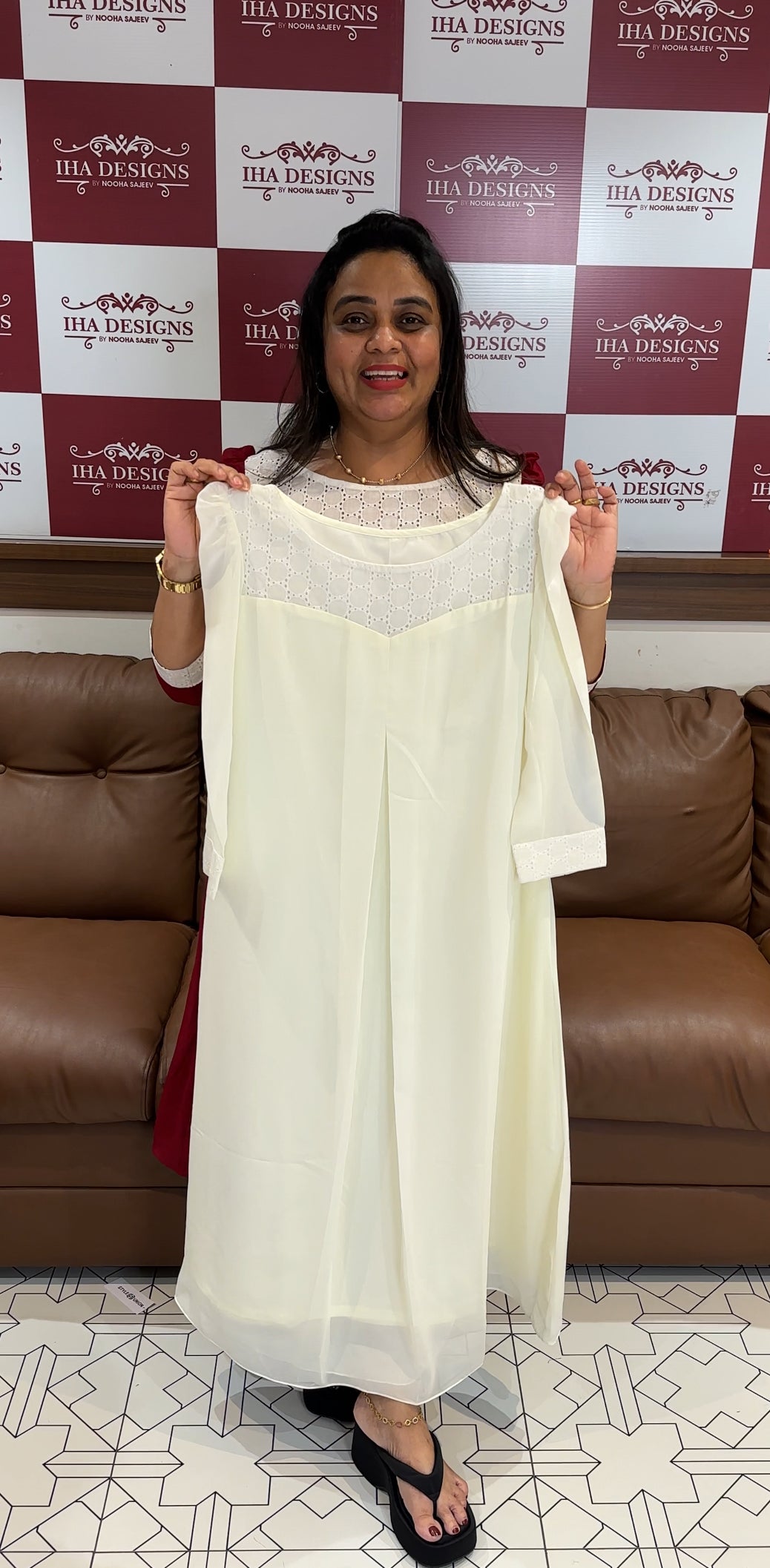 IHA'S IN-HOUSE DESIGNER FROCKS - IHA 27833