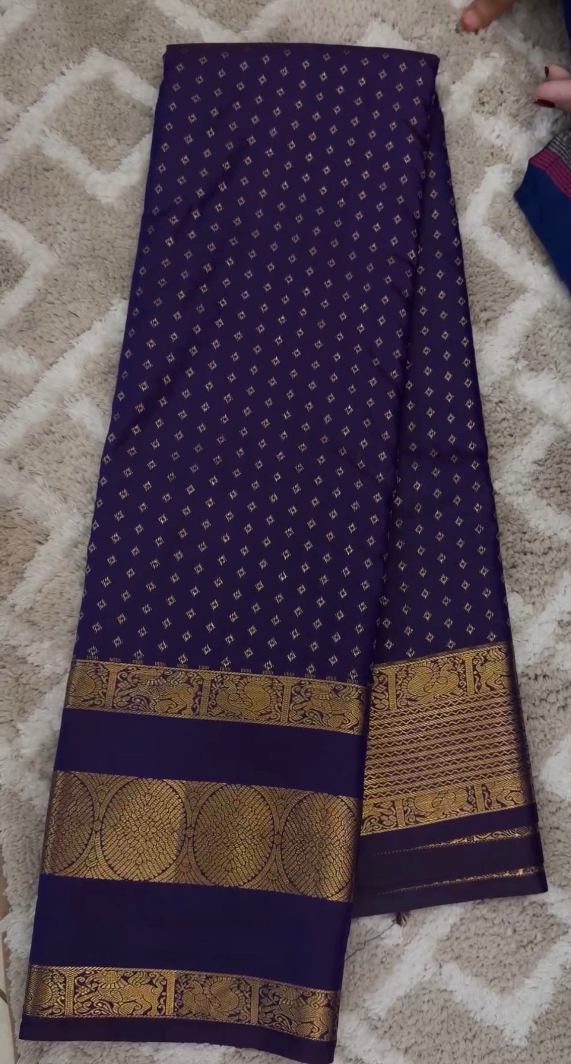 SEMI KANCHIPURAM SILK SAREES - IHA 33143