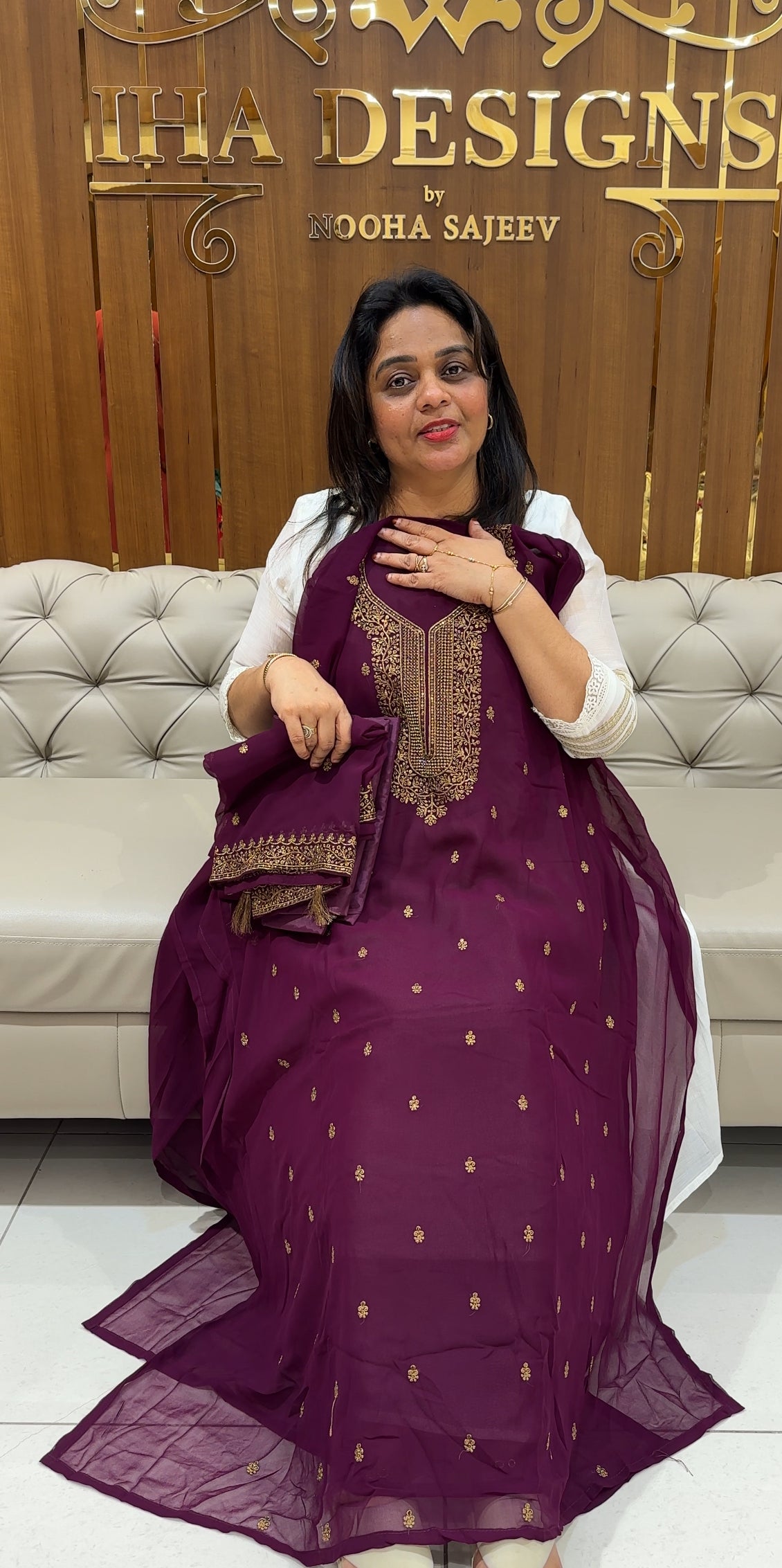 FAUX GEORGETTE UNSTITCHED SALWAR SUITS - IHA 26051