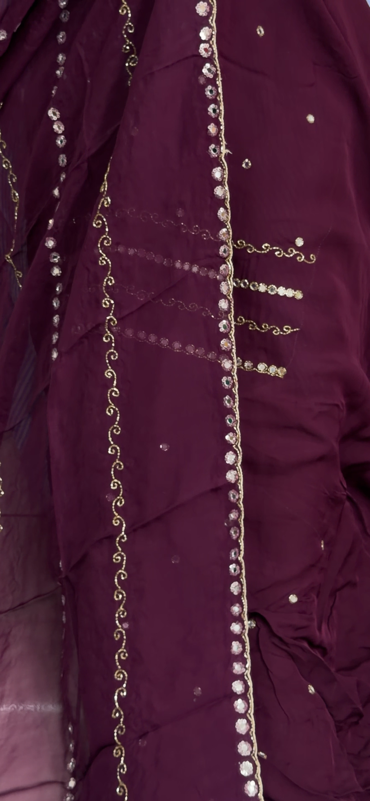 VISCOSE ORGANZA UNSTITCHED SALWAR SUITS - IHA 35941
